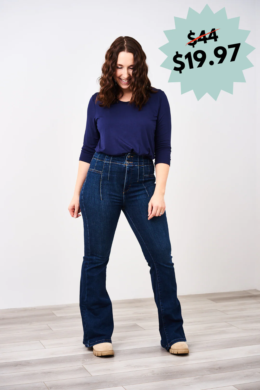 Latched Mama 3/4 Sleeve Scoop Neck Nursing Top 2.0 - Final Sale - Image 8