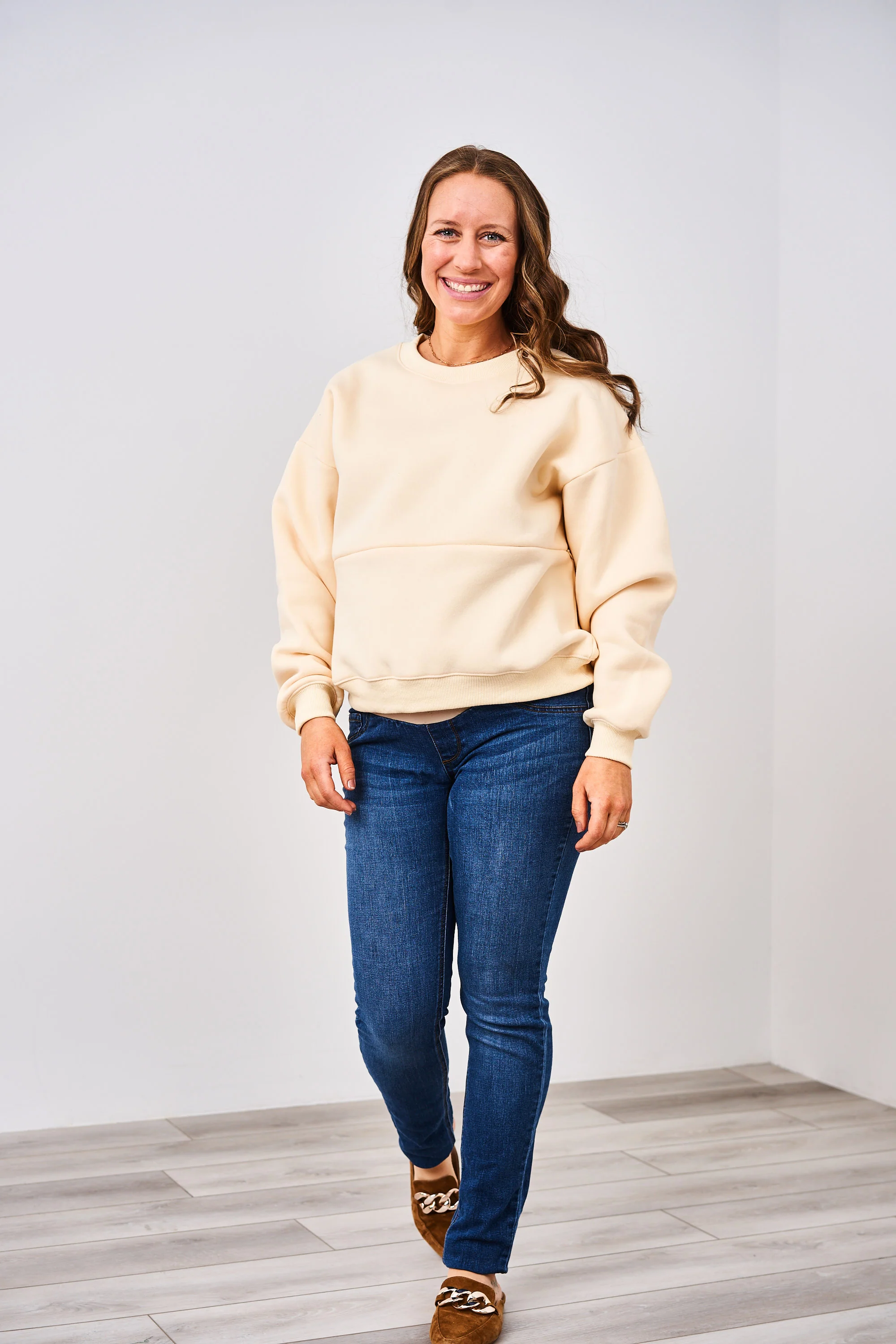 Latched Mama 635 Zip Nursing Crewneck - Image 16