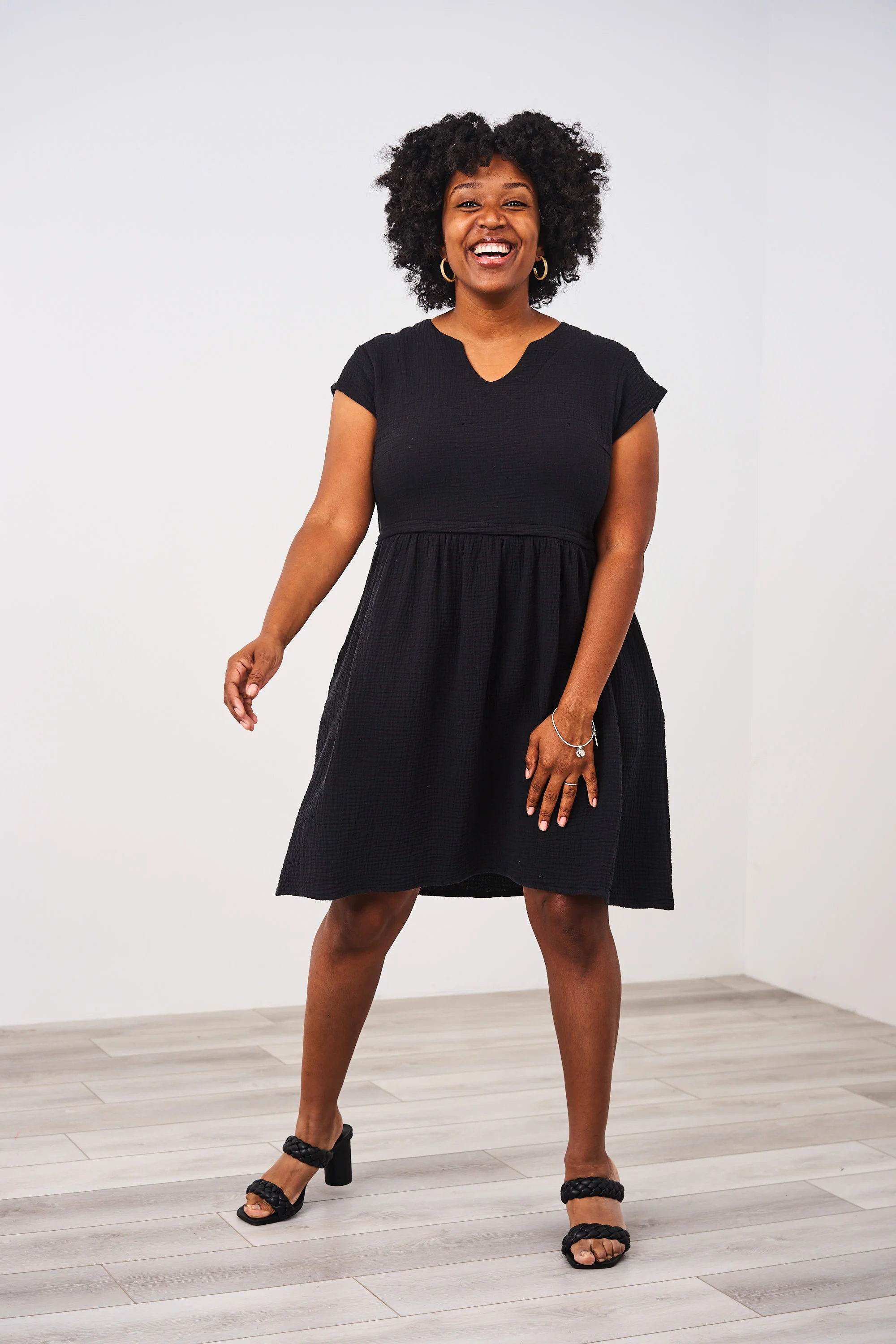 Latched Mama Coastline Cotton Zip Nursing Dress - Image 13