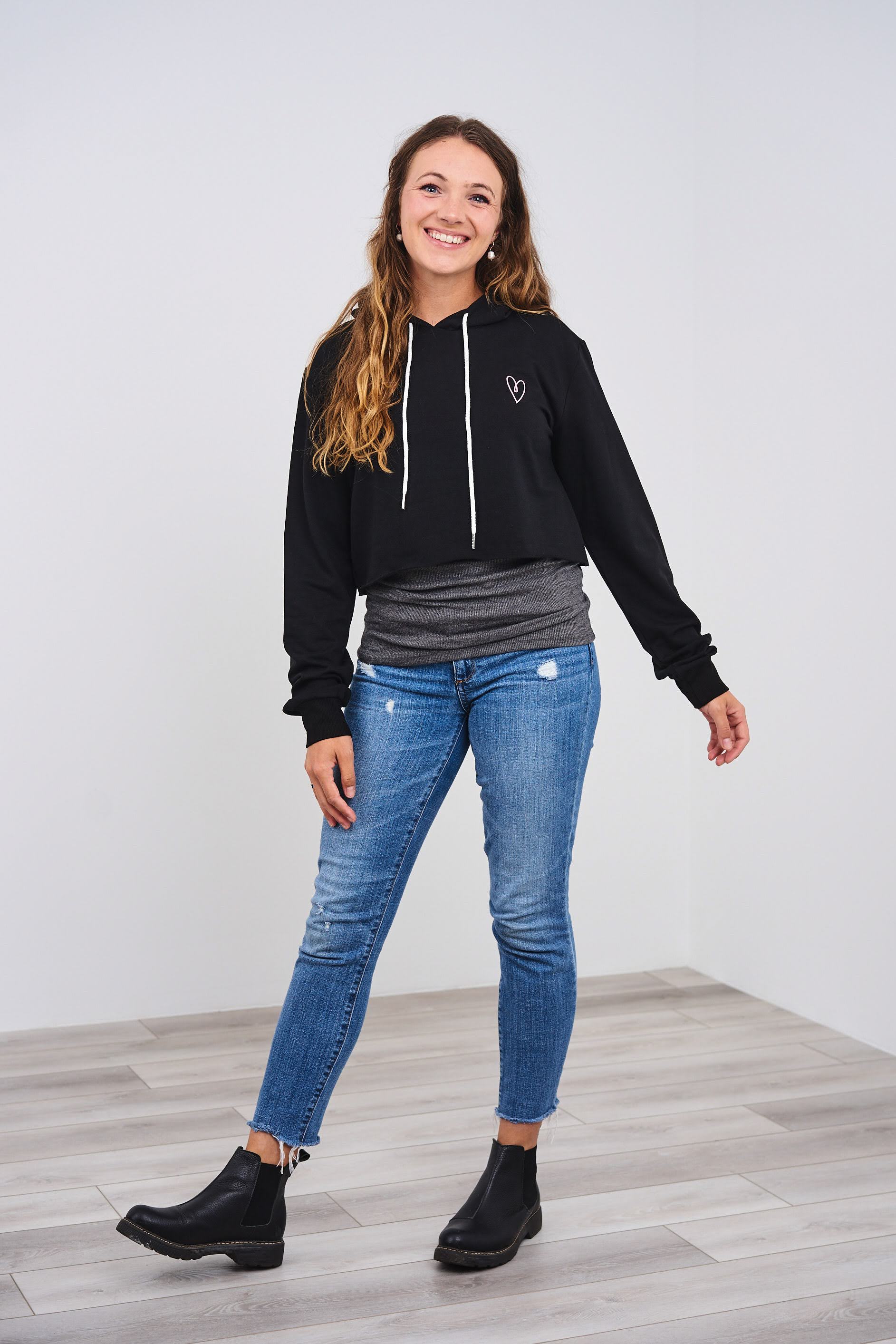 Latched Mama Cropped Nursing Hoodie - Last Chance - Image 4