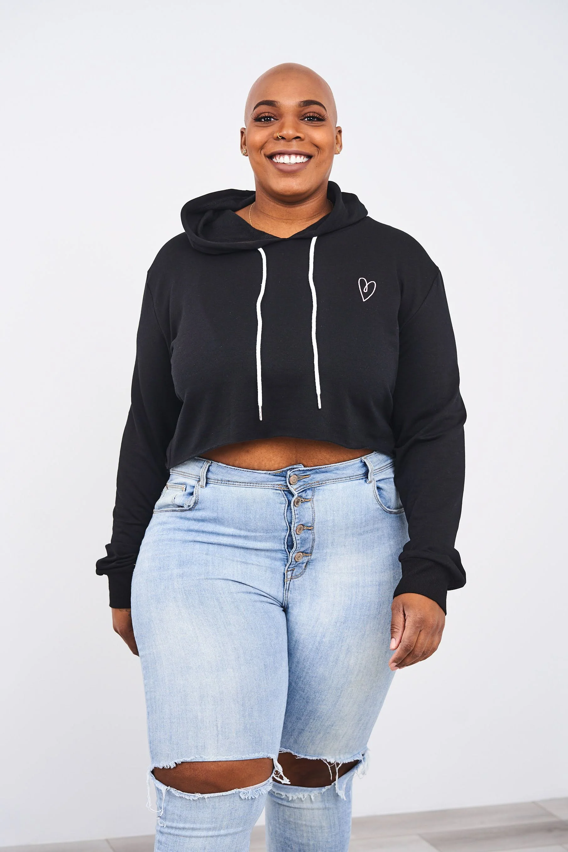 Latched Mama Cropped Nursing Hoodie - Last Chance - Image 5