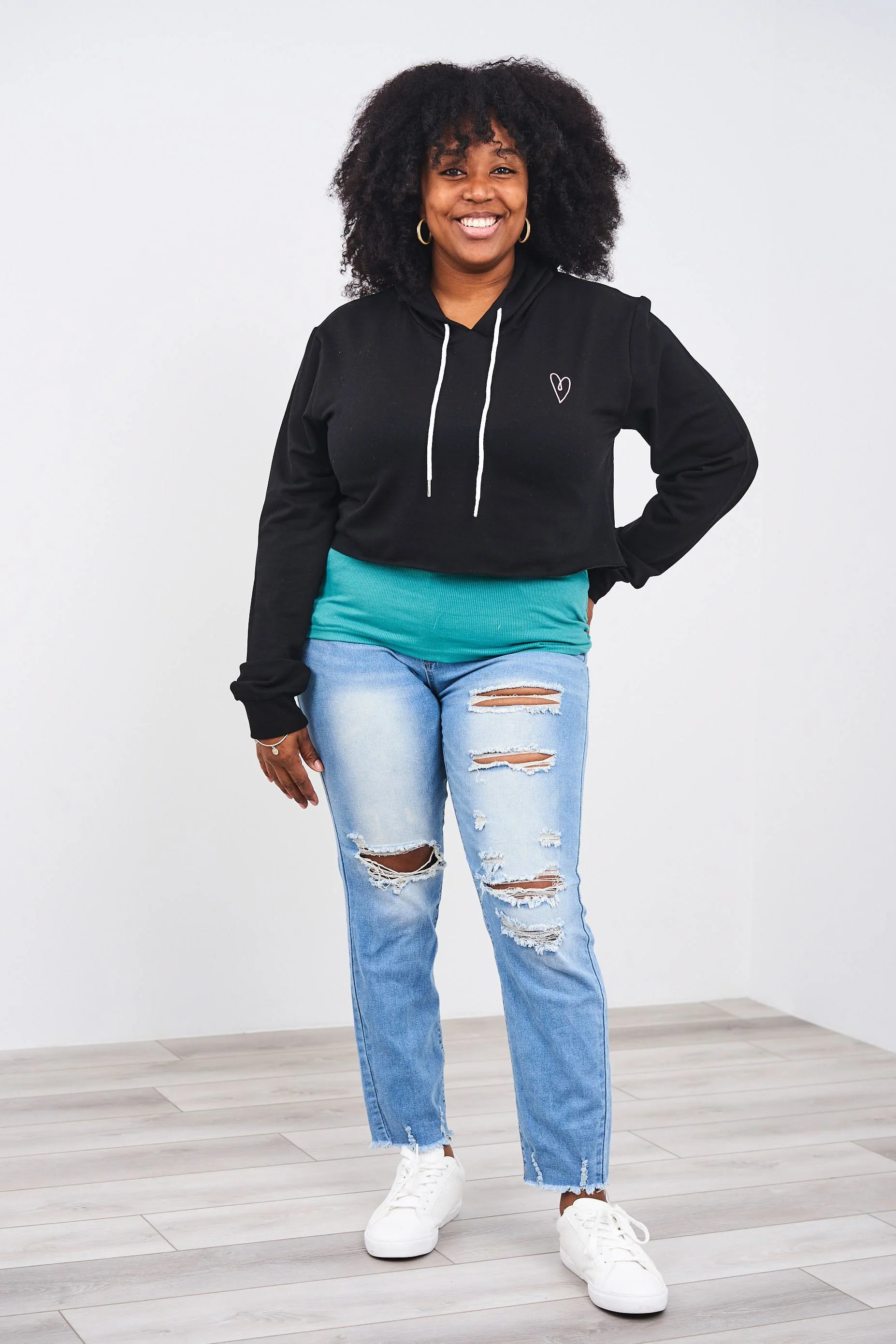 Latched Mama Cropped Nursing Hoodie - Last Chance - Image 6