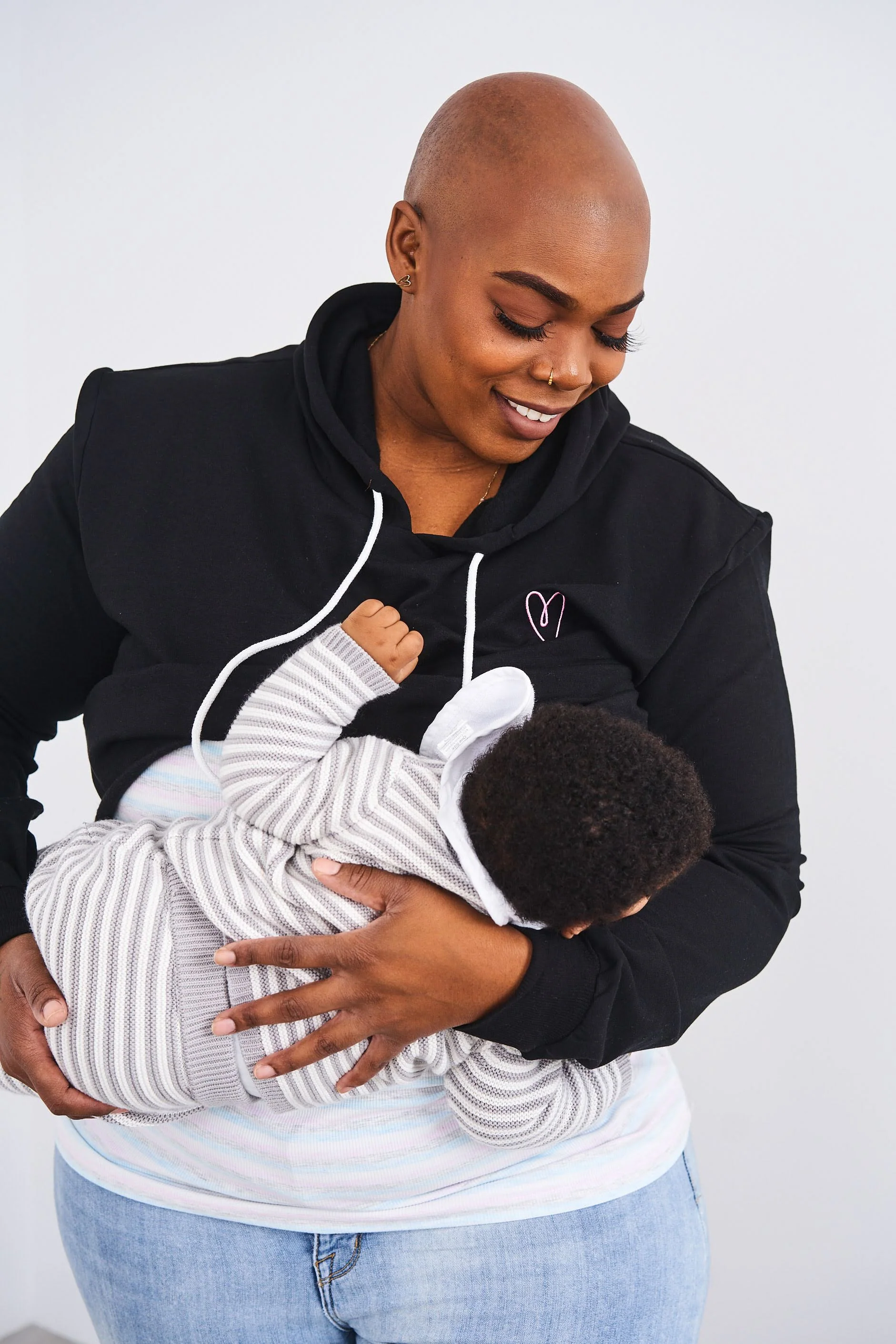 Latched Mama Cropped Nursing Hoodie - Last Chance - Image 7