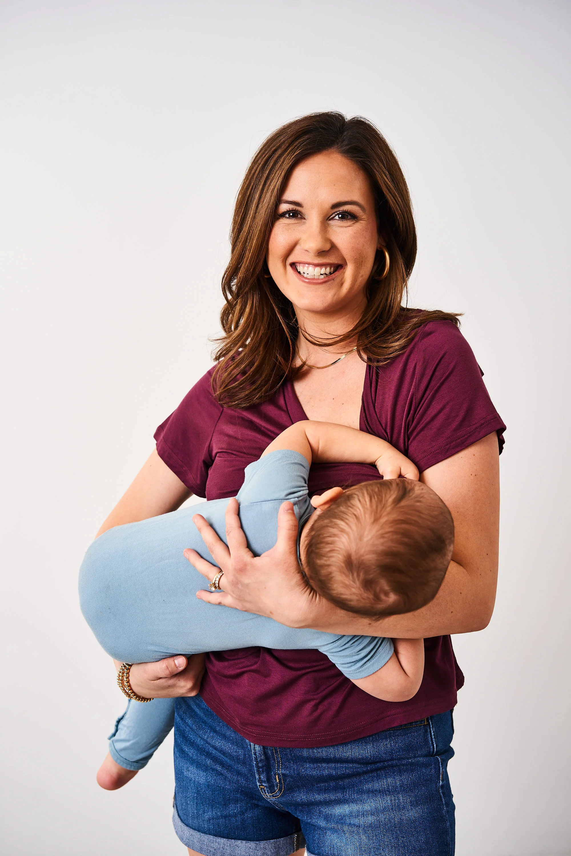 Latched Mama Go-To V-Neck Nursing Tee - Image 7