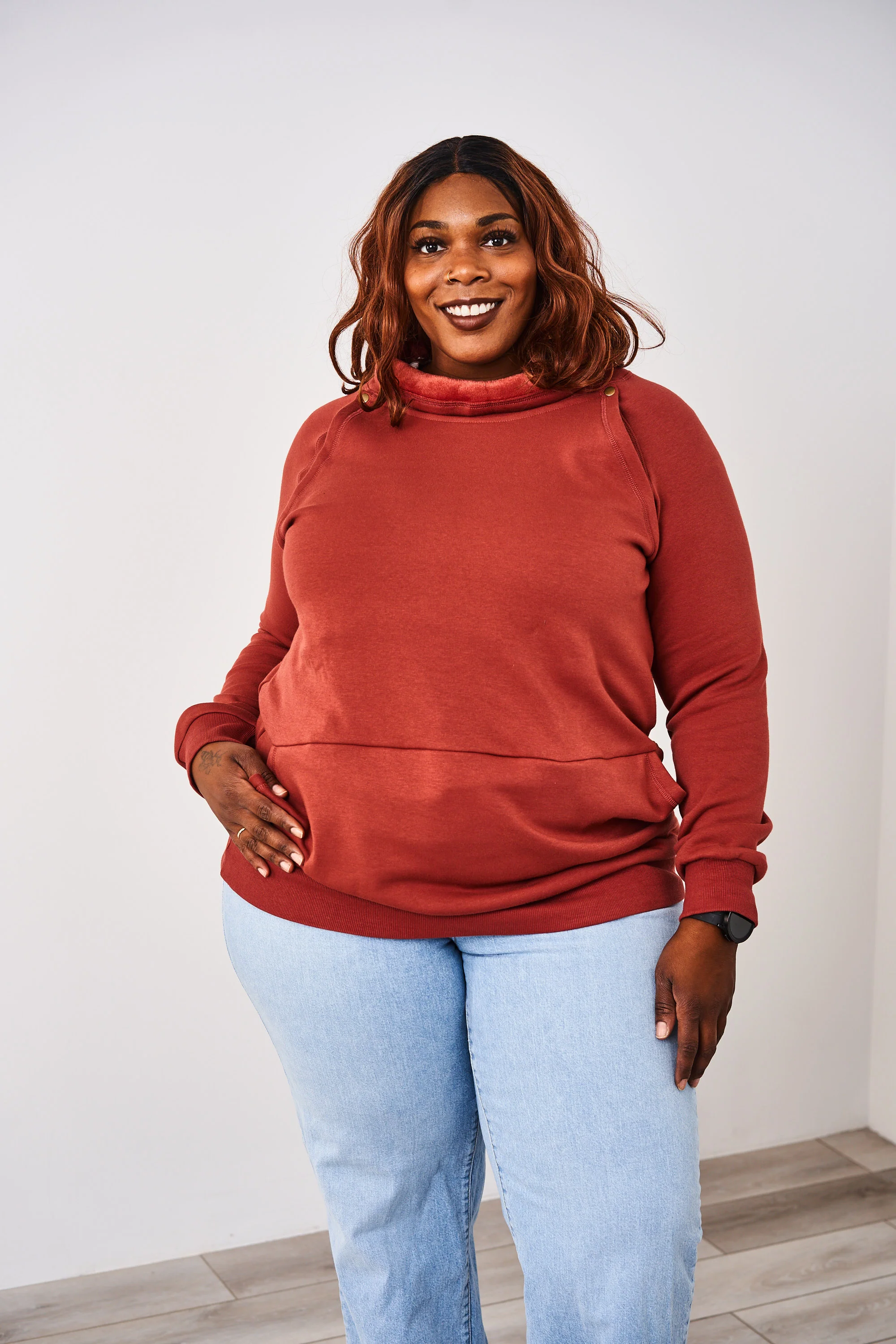 Latched Mama Harbor Snap Nursing Pullover - Image 4
