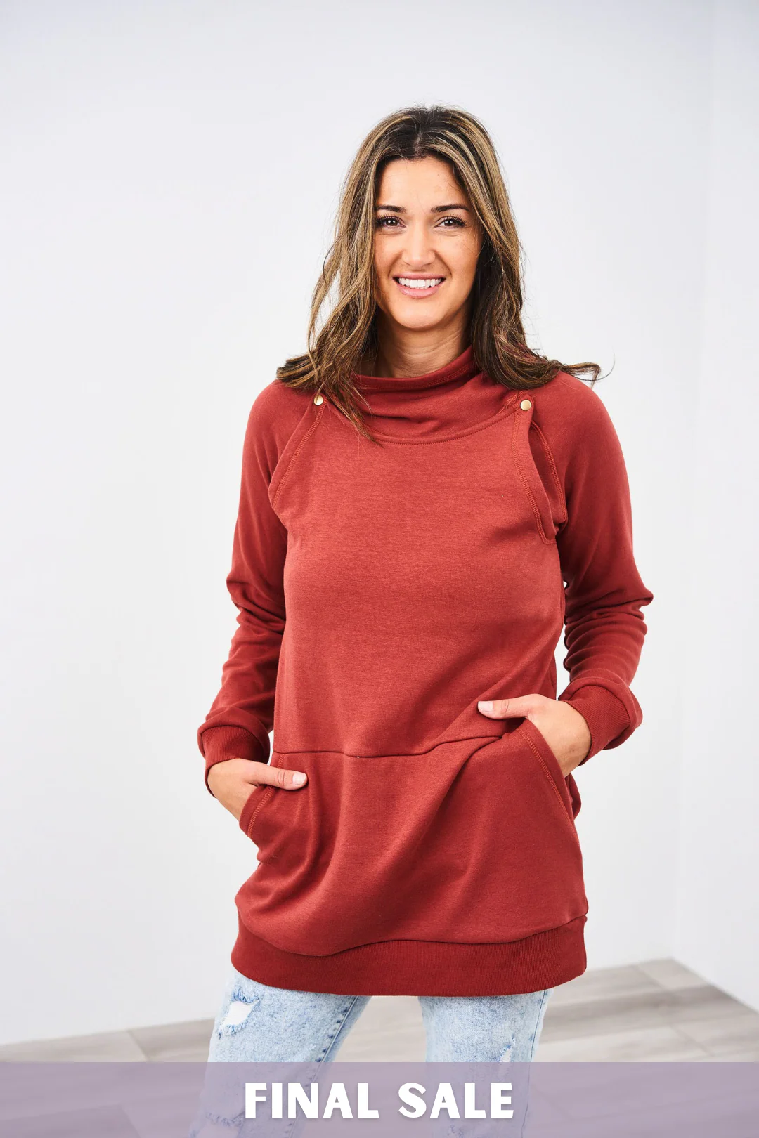 Latched Mama Harbor Snap Nursing Pullover - Final Sale - Image 9