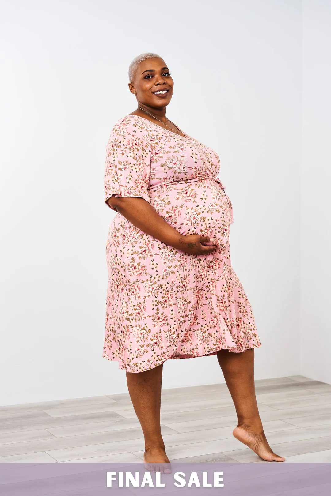 Latched Mama Labor & Postpartum Wrap Dress - Final Sale - Image 6