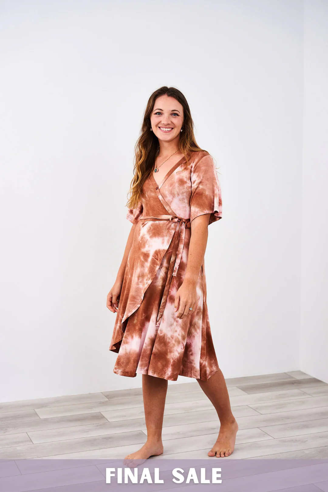 Latched Mama Labor & Postpartum Wrap Dress - Final Sale - Image 8