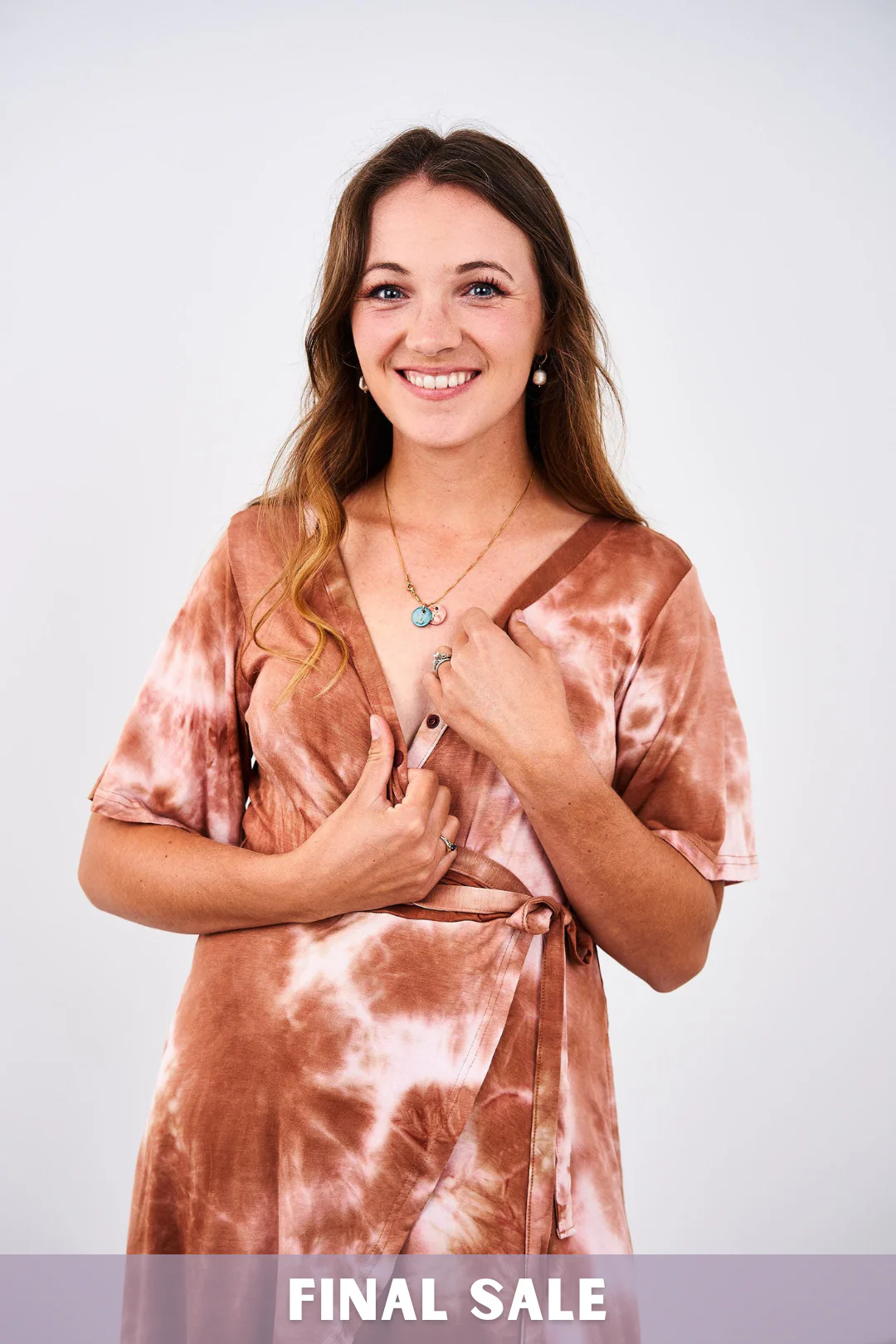 Latched Mama Labor & Postpartum Wrap Dress - Final Sale - Image 9