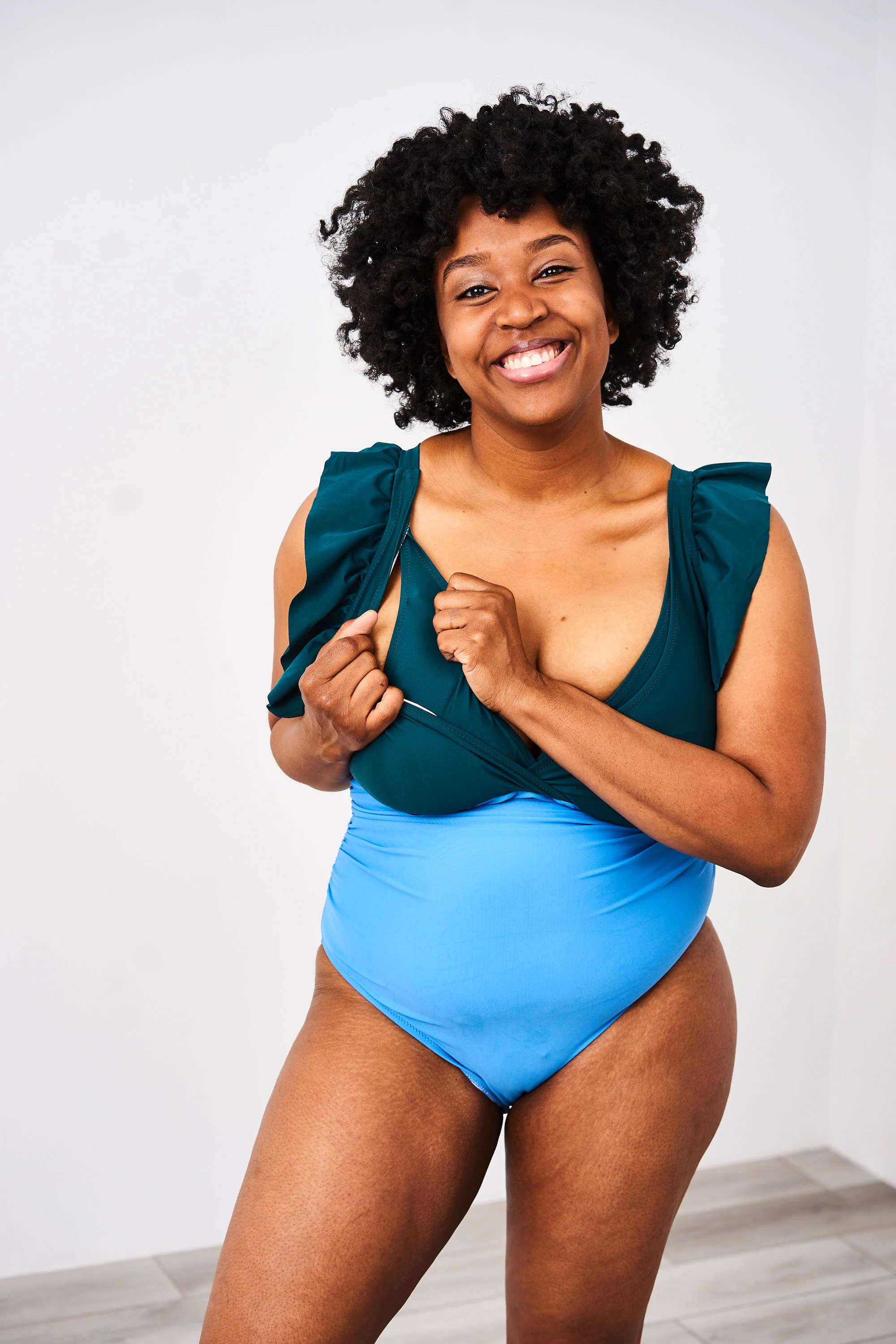 Latched Mama Lace Up Nursing Swim One Piece - Final Sale - Image 16