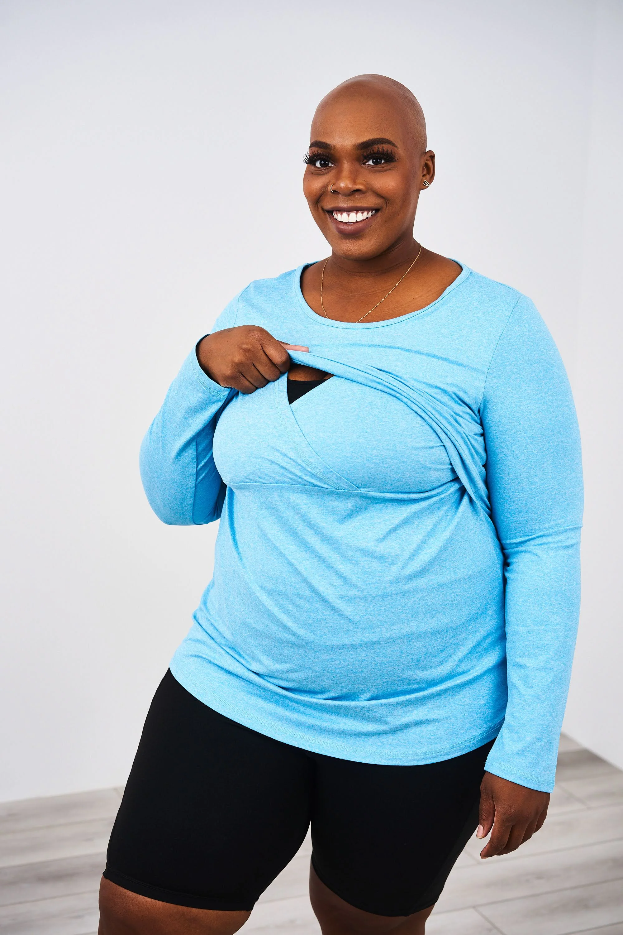 Latched Mama Long Sleeve Performance Nursing Tee - Last Chance - Image 13