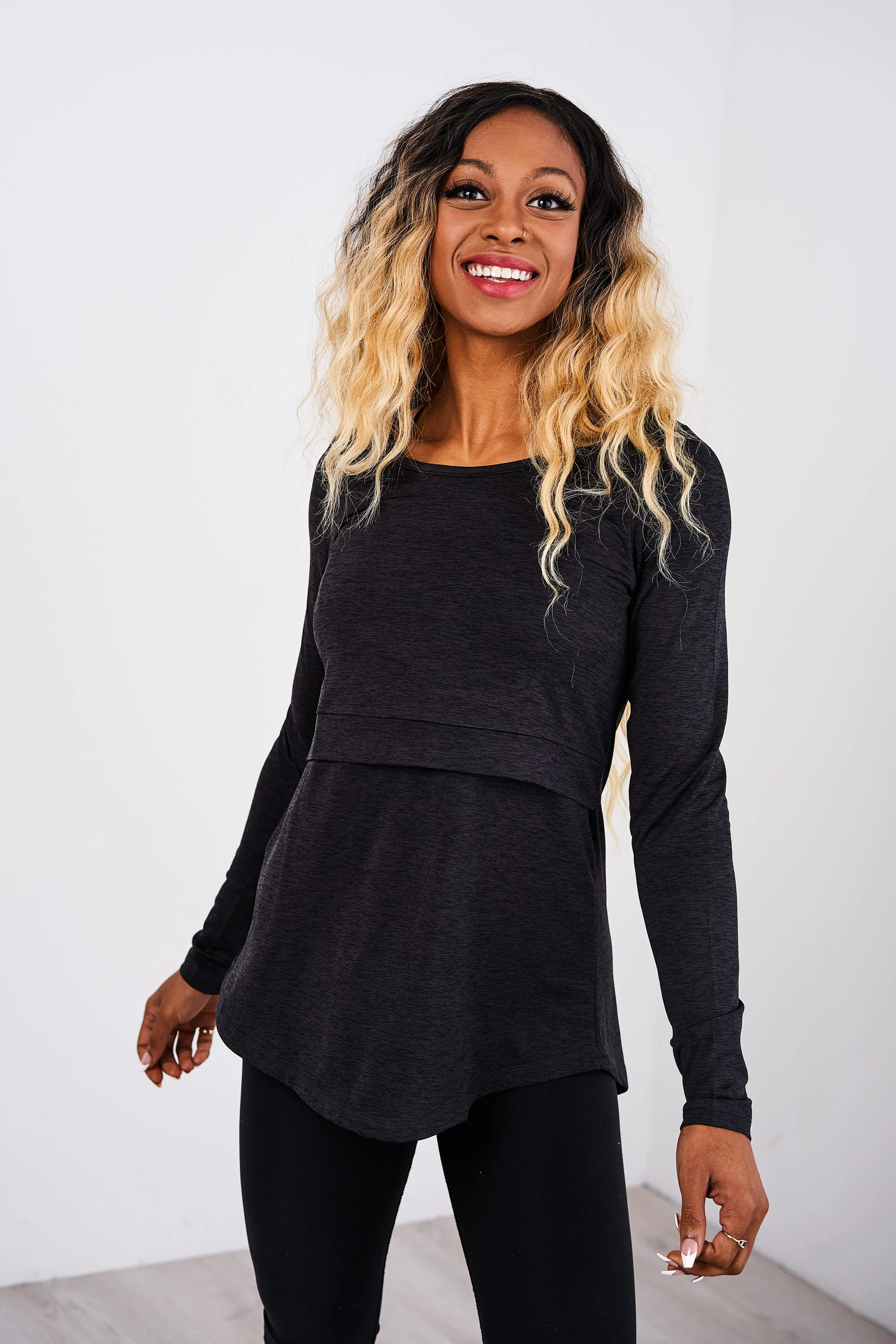 Latched Mama Long Sleeve Performance Nursing Tee - Last Chance - Image 3