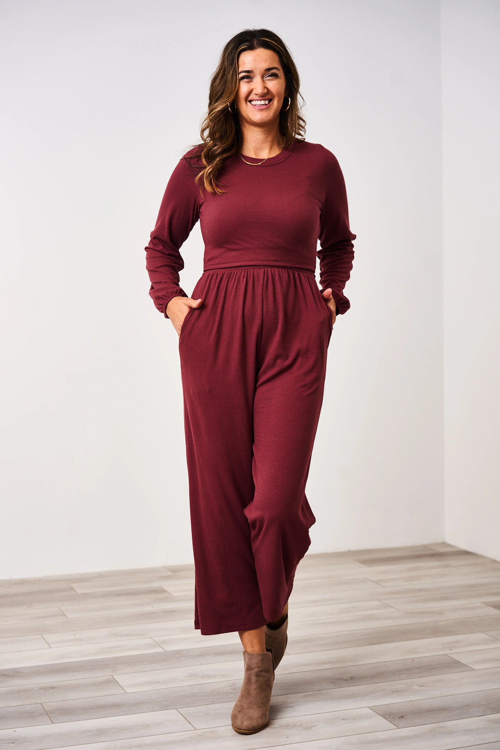 Latched Mama Long Sleeve Ribbed Nursing Jumper - Final Sale - Image 14