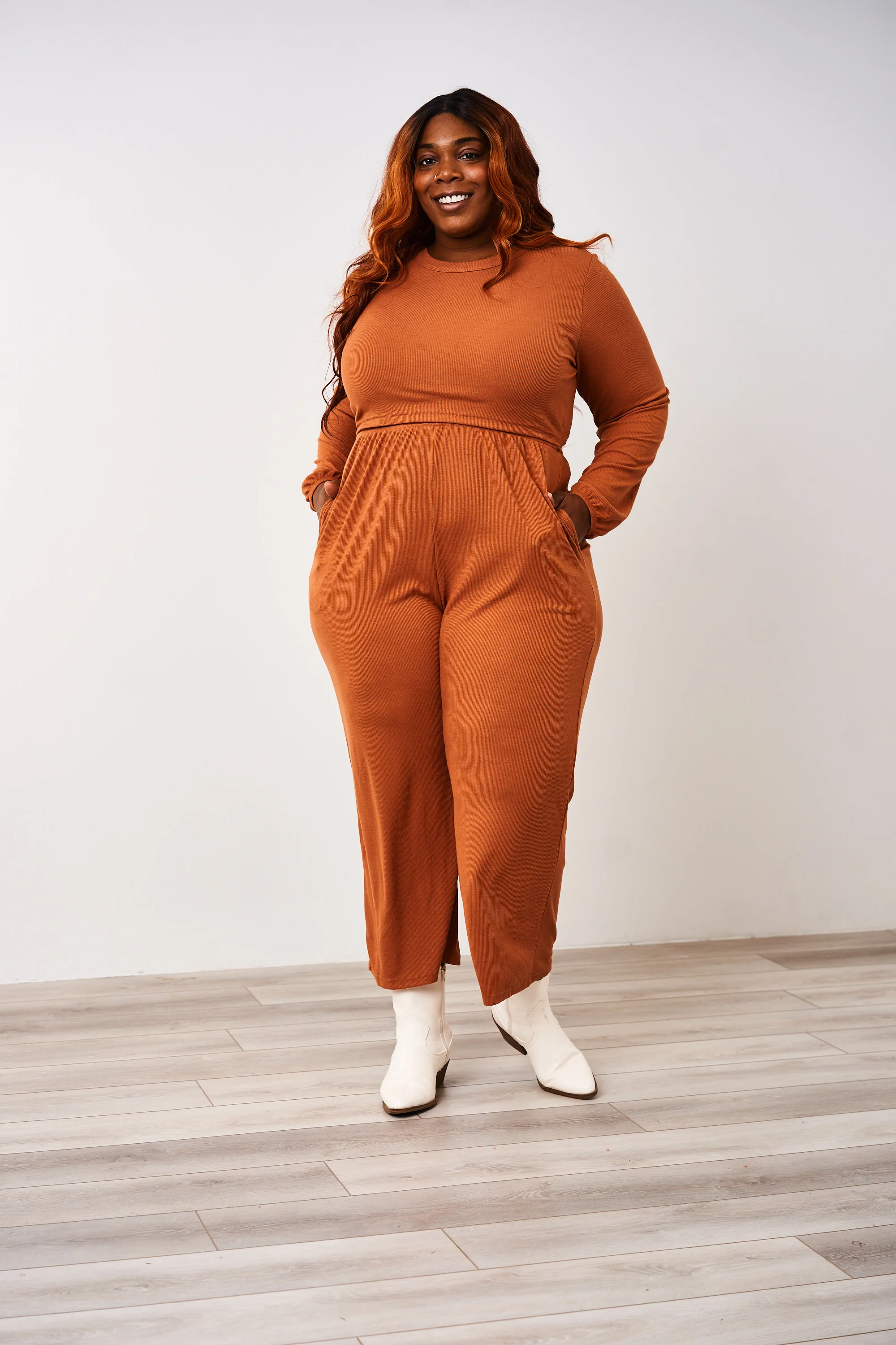 Latched Mama Long Sleeve Ribbed Nursing Jumper - Final Sale - Image 3