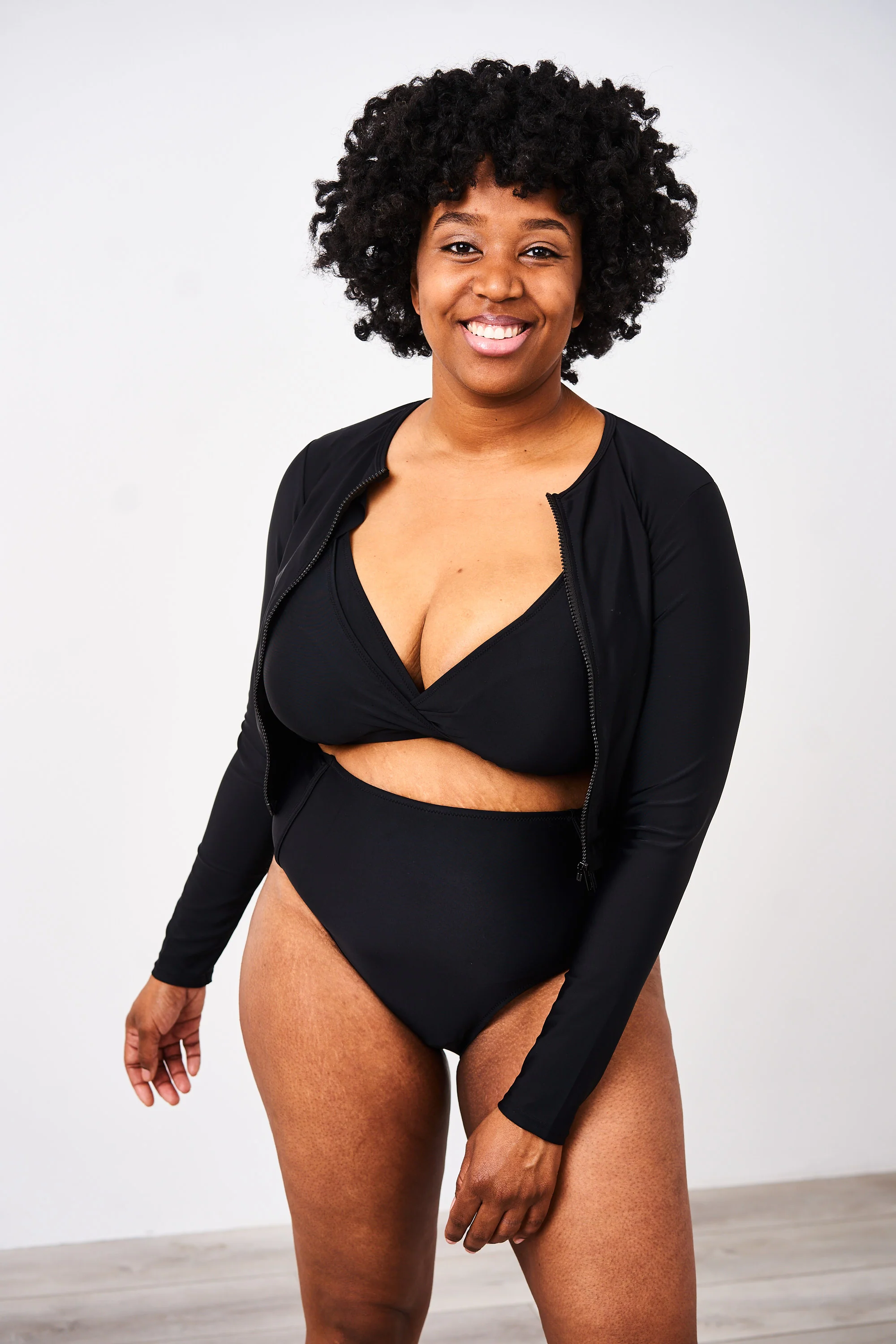 Latched Mama Long Sleeve Swim Zip Nursing Cover Up - Final Sale - Image 4