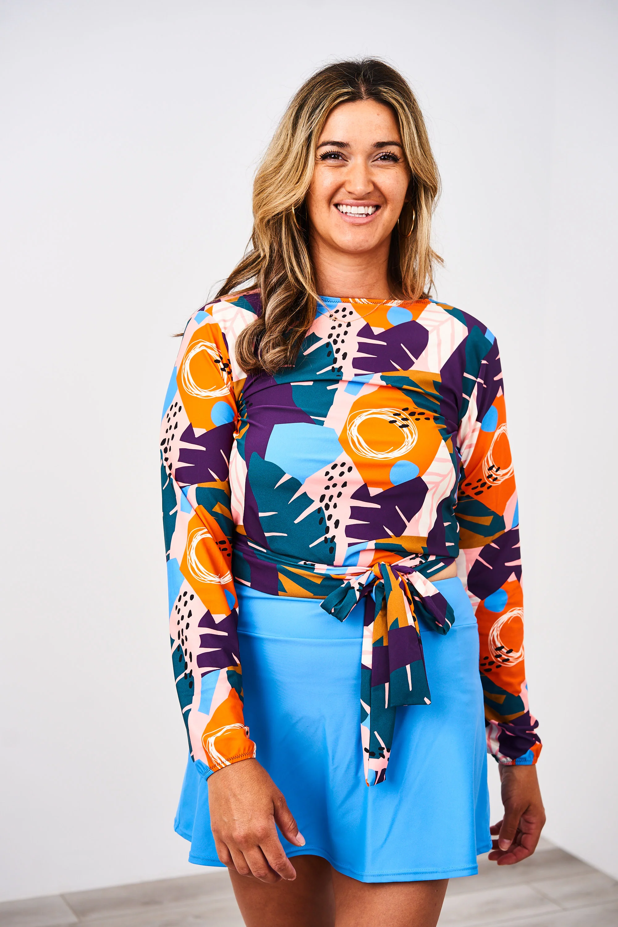 Latched Mama Long Sleeve Nursing Swim Wrap Cover Up - Image 6