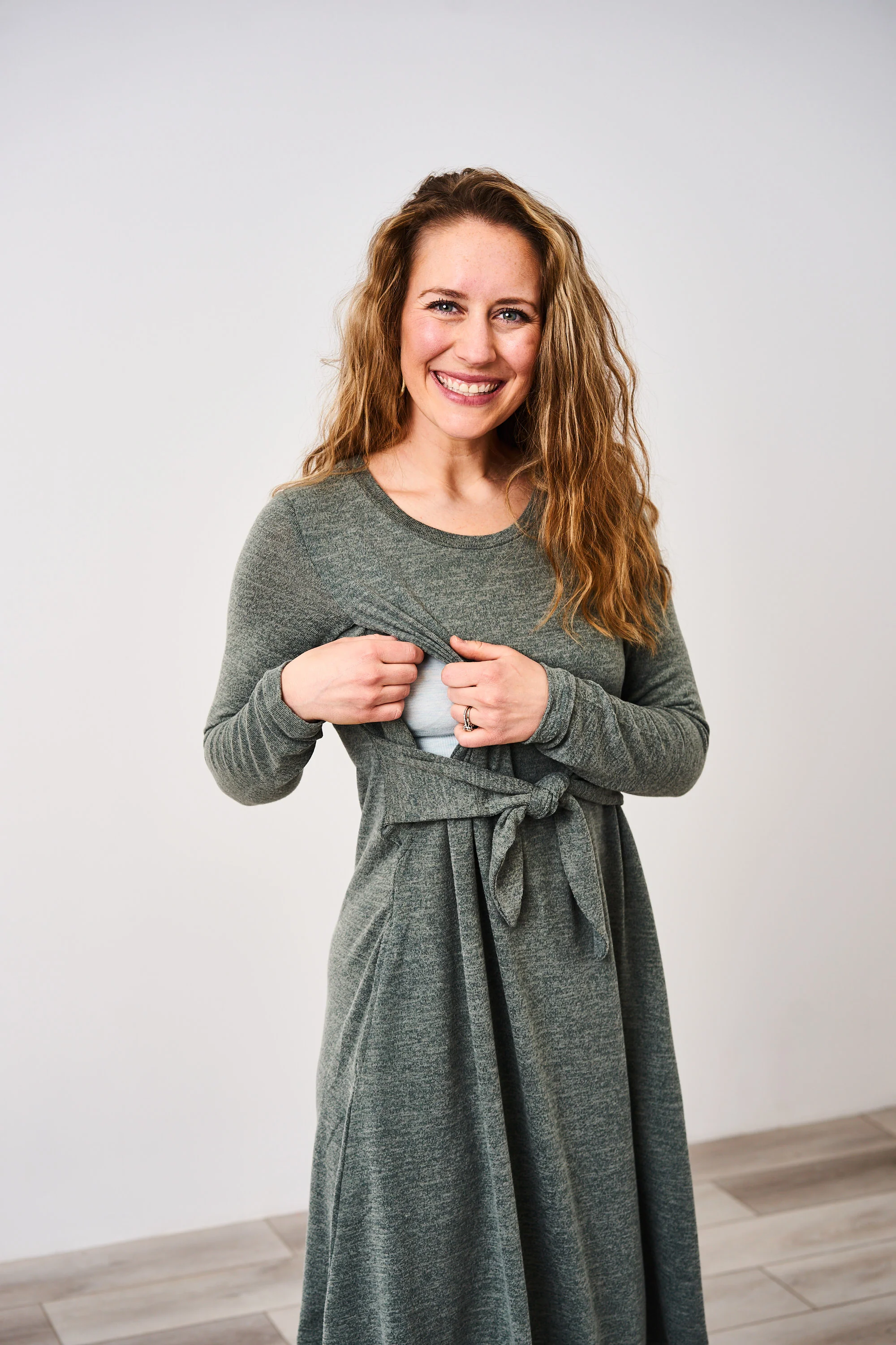 Latched Mama Sweater Nursing Dress - Final Sale - Image 11