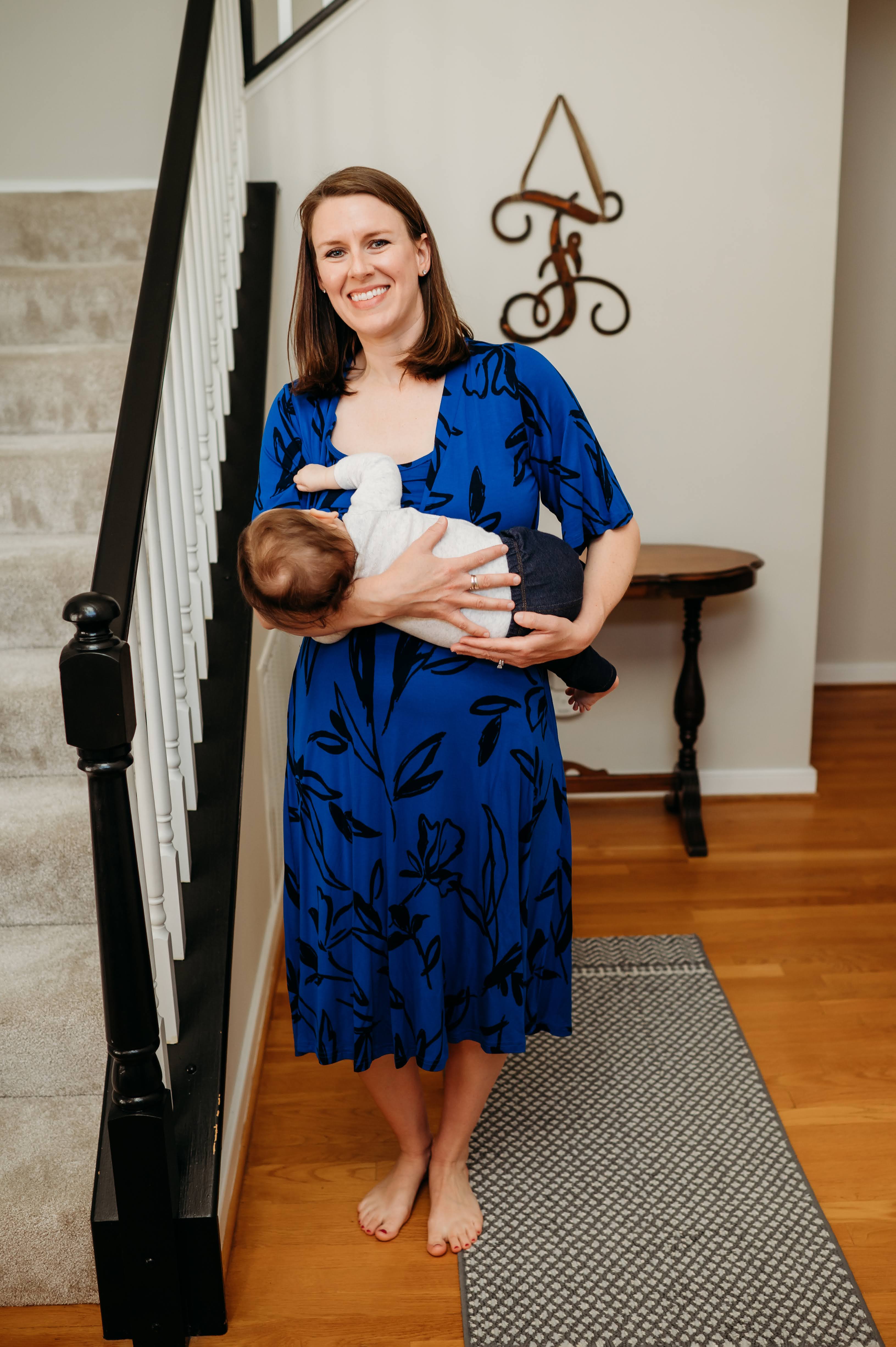 Latched Mama Nursing Midi Wrap Dress - Last Chance - Image 13