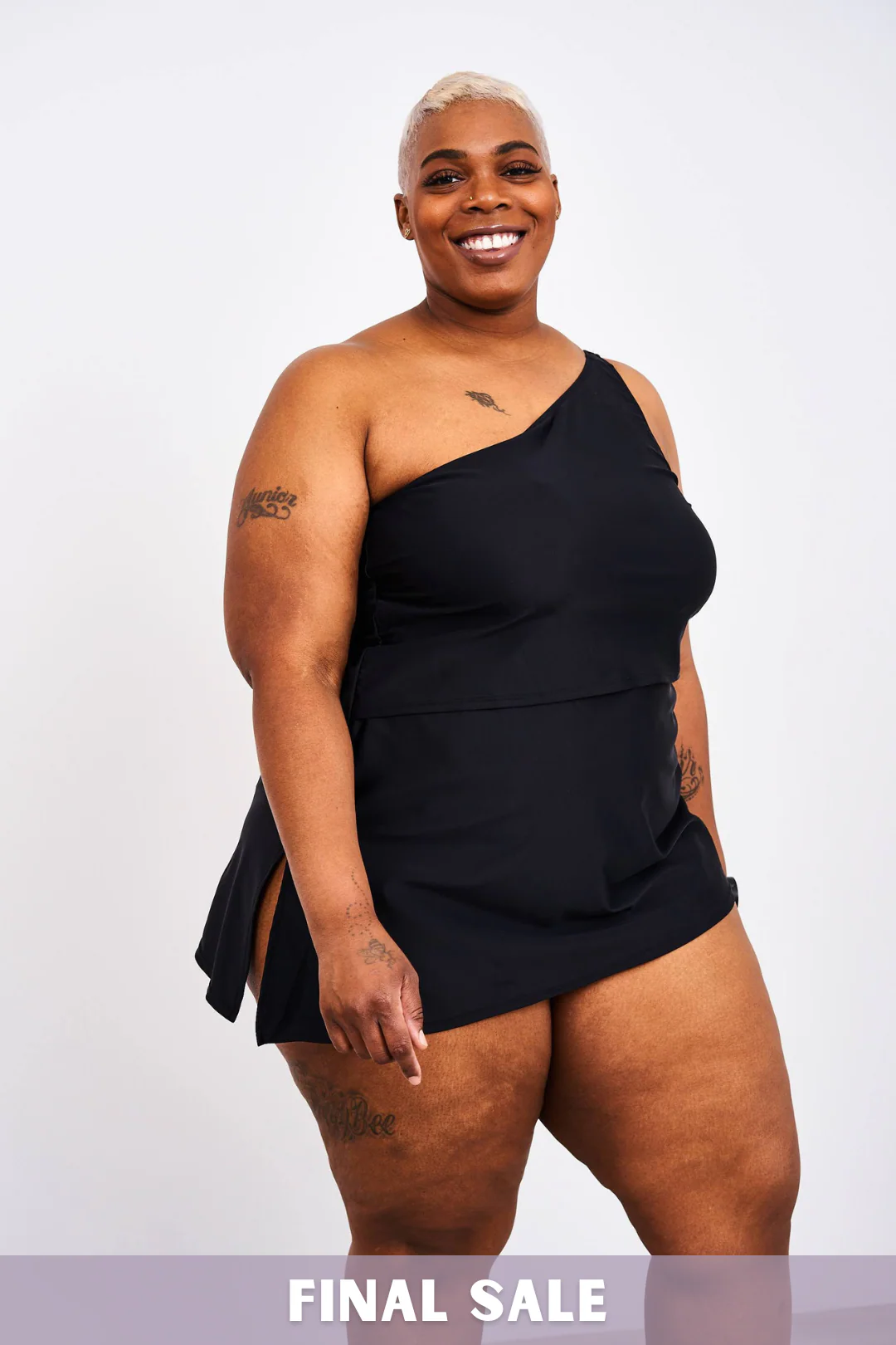 Latched Mama One Shoulder Asymmetrical Nursing Swim Tank - Final Sale - Image 11