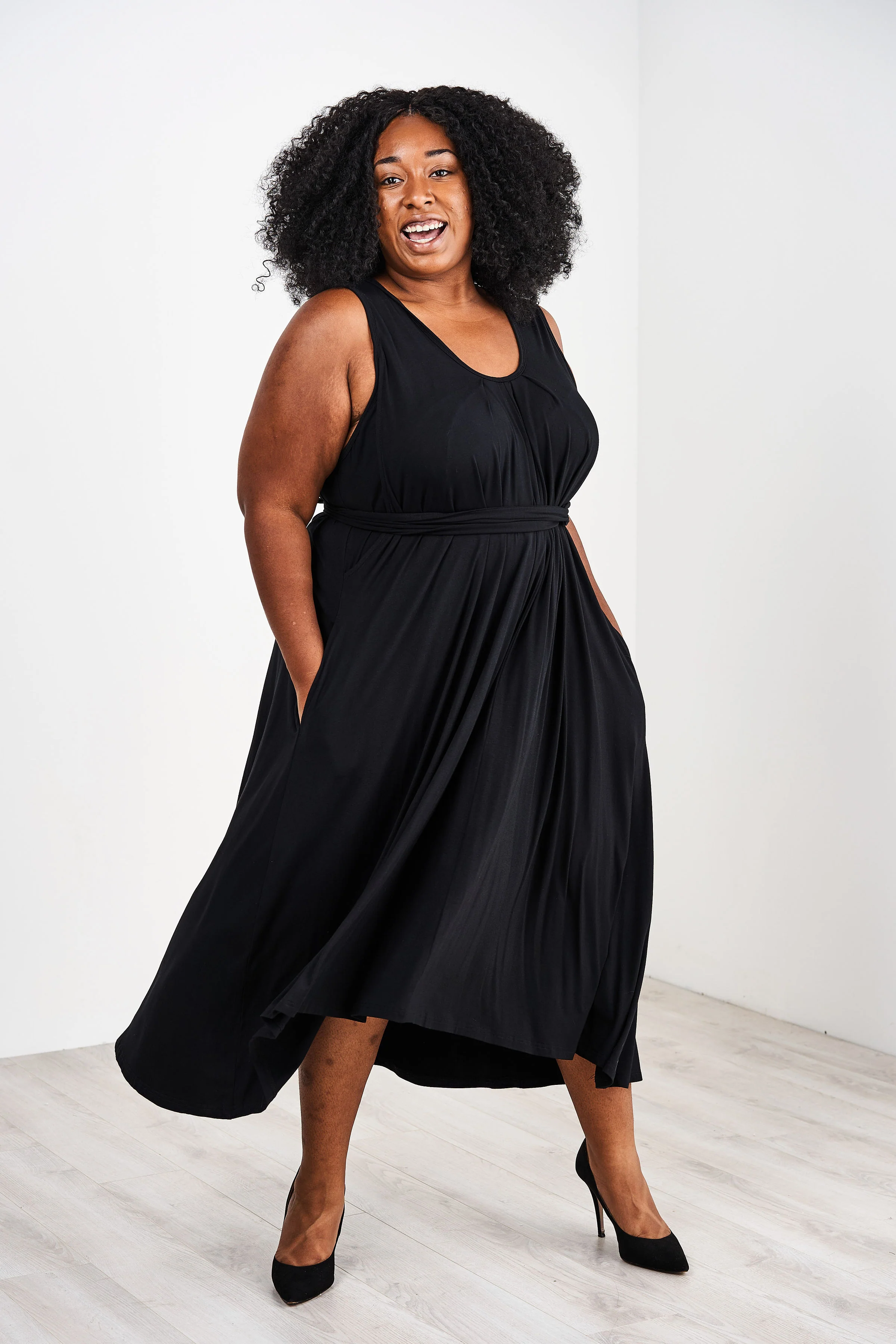 Latched Mama Pleated Nursing Dress - Last Chance - Image 4
