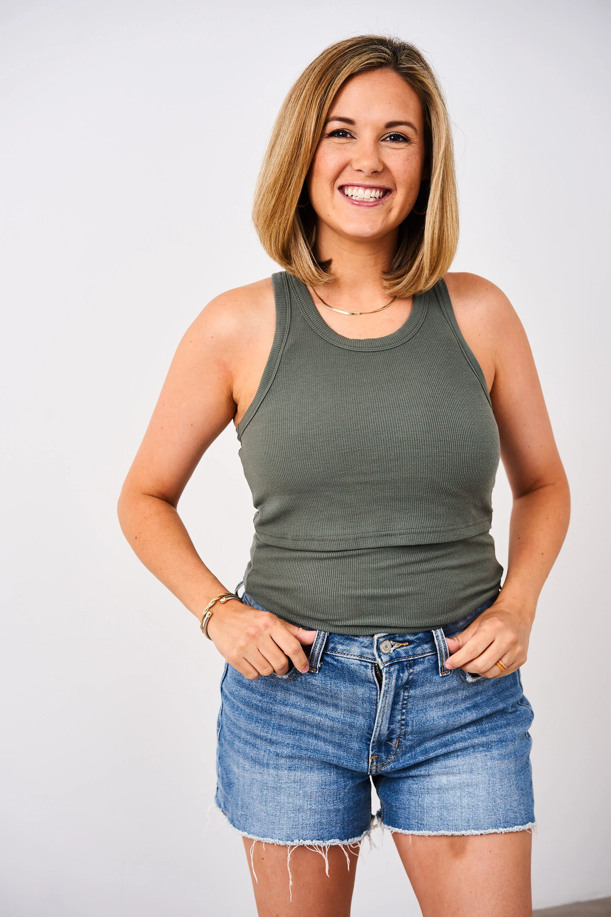 Latched Mama Racerback Ribbed Nursing Tank - Image 15