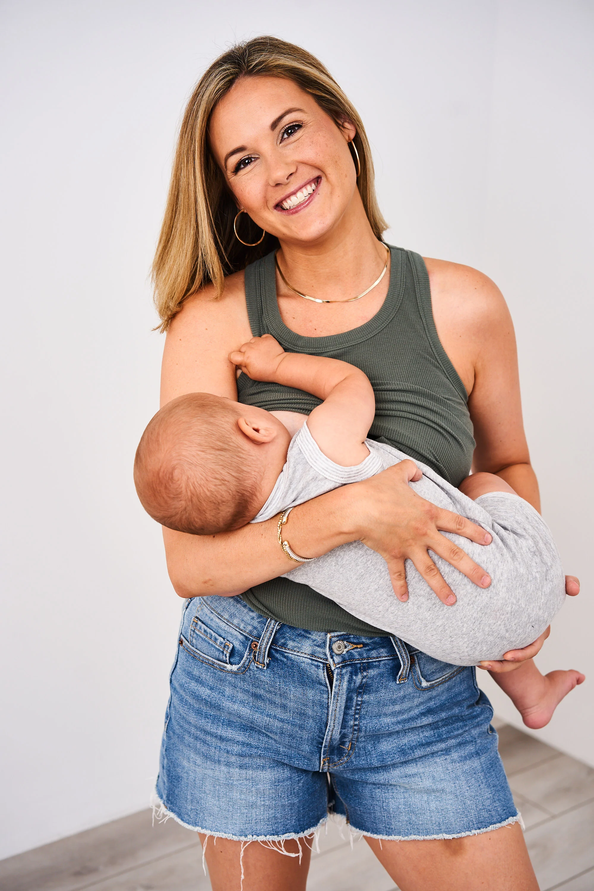 Latched Mama Racerback Ribbed Nursing Tank - Image 16