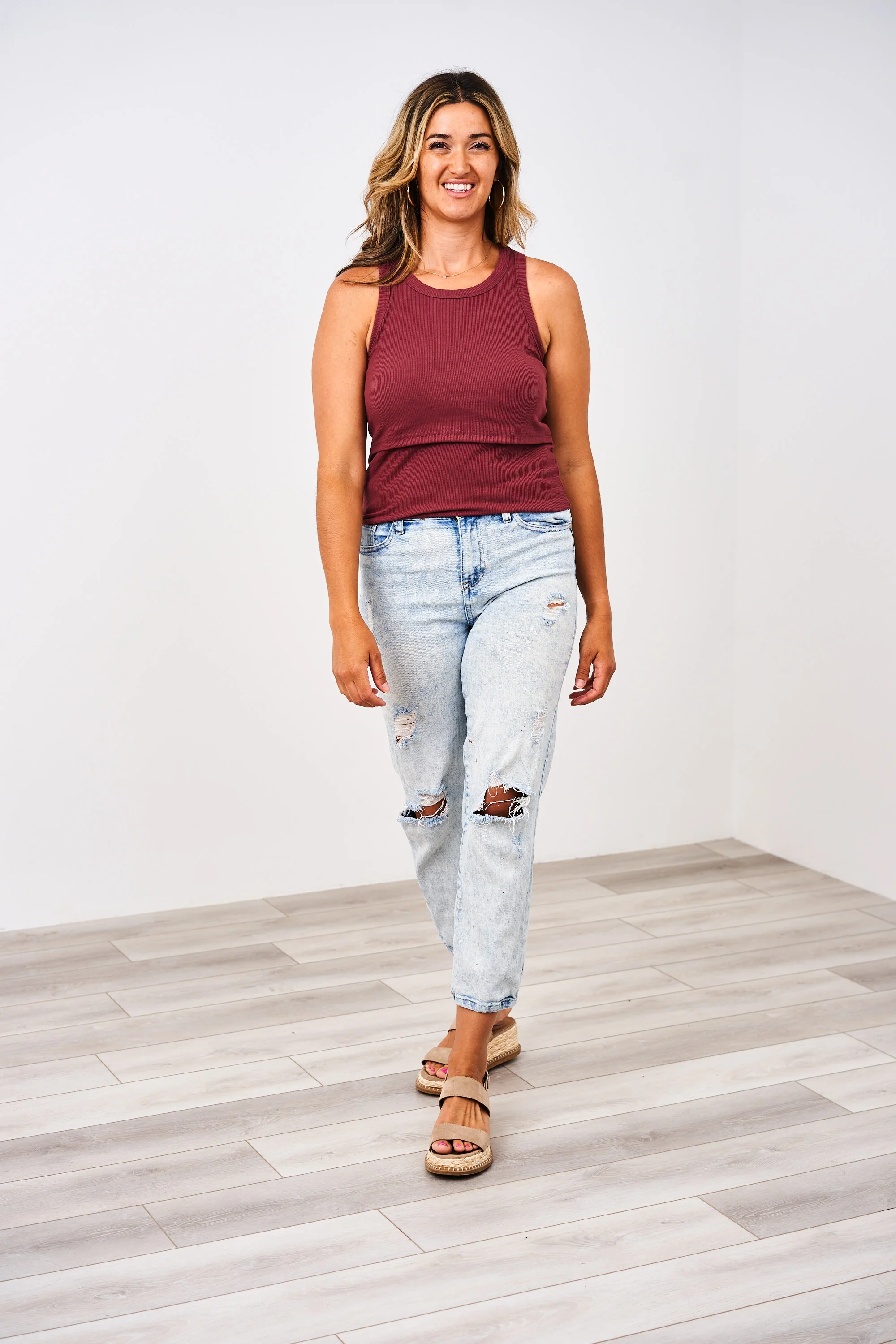 Latched Mama Racerback Ribbed Nursing Tank - Image 5