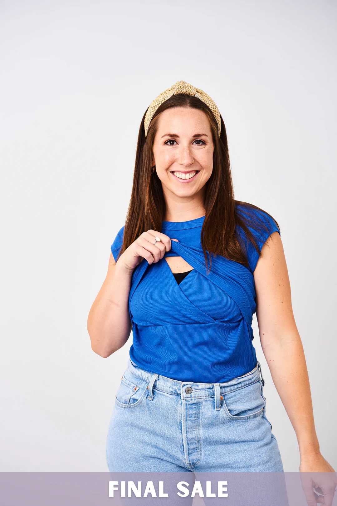 Latched Mama Ribbed Cap Sleeve Nursing Tee - Final Sale - Image 12