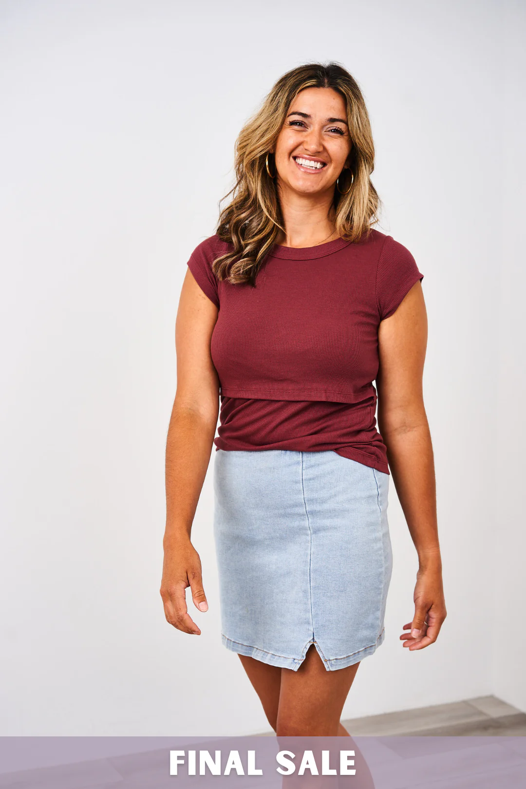 Latched Mama Ribbed Cap Sleeve Nursing Tee - Final Sale - Image 8
