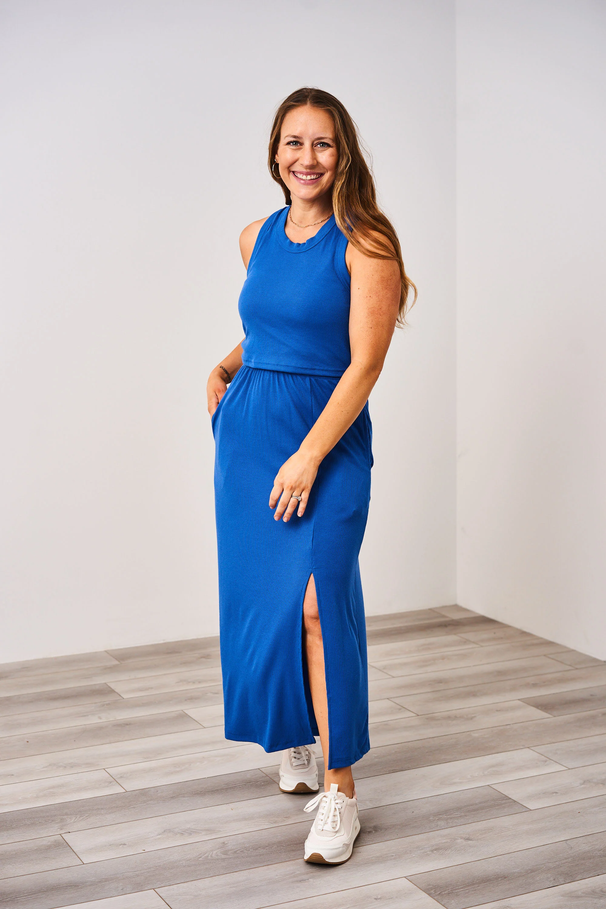 Latched Mama Ribbed Midi Nursing Slit Dress - Image 16