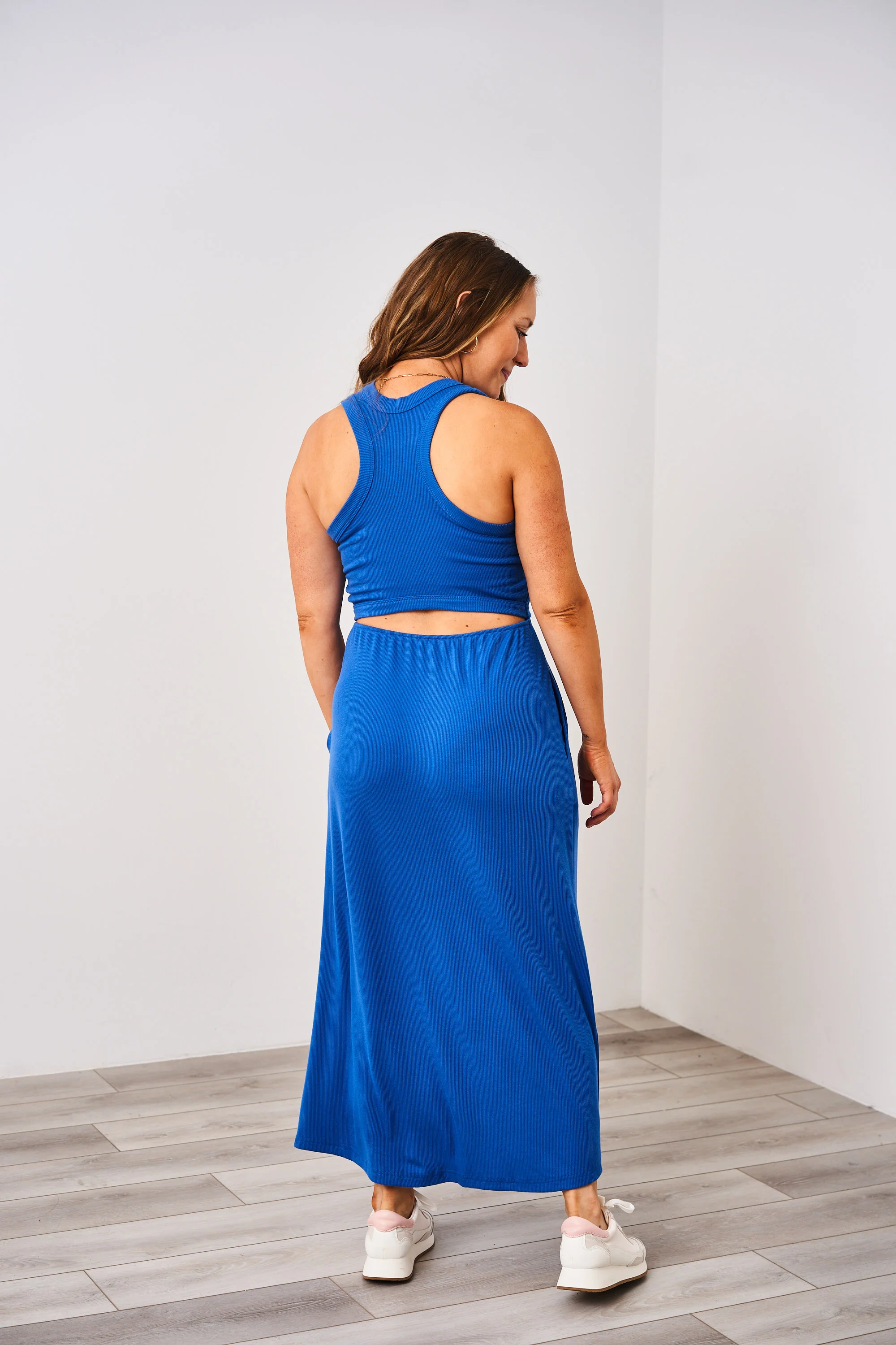 Latched Mama Ribbed Midi Nursing Slit Dress - Image 25