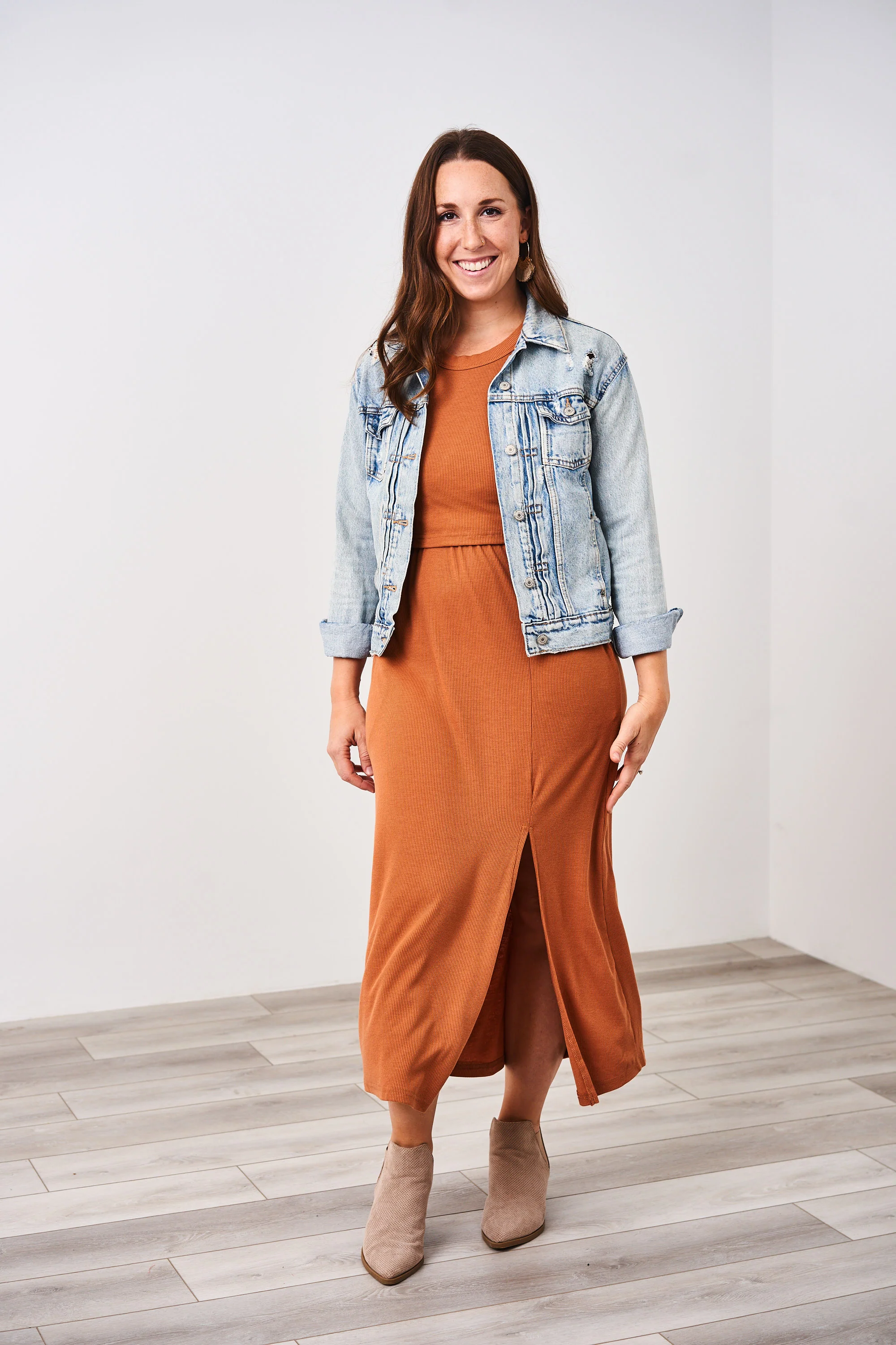 Latched Mama Ribbed Midi Nursing Slit Dress - Image 27