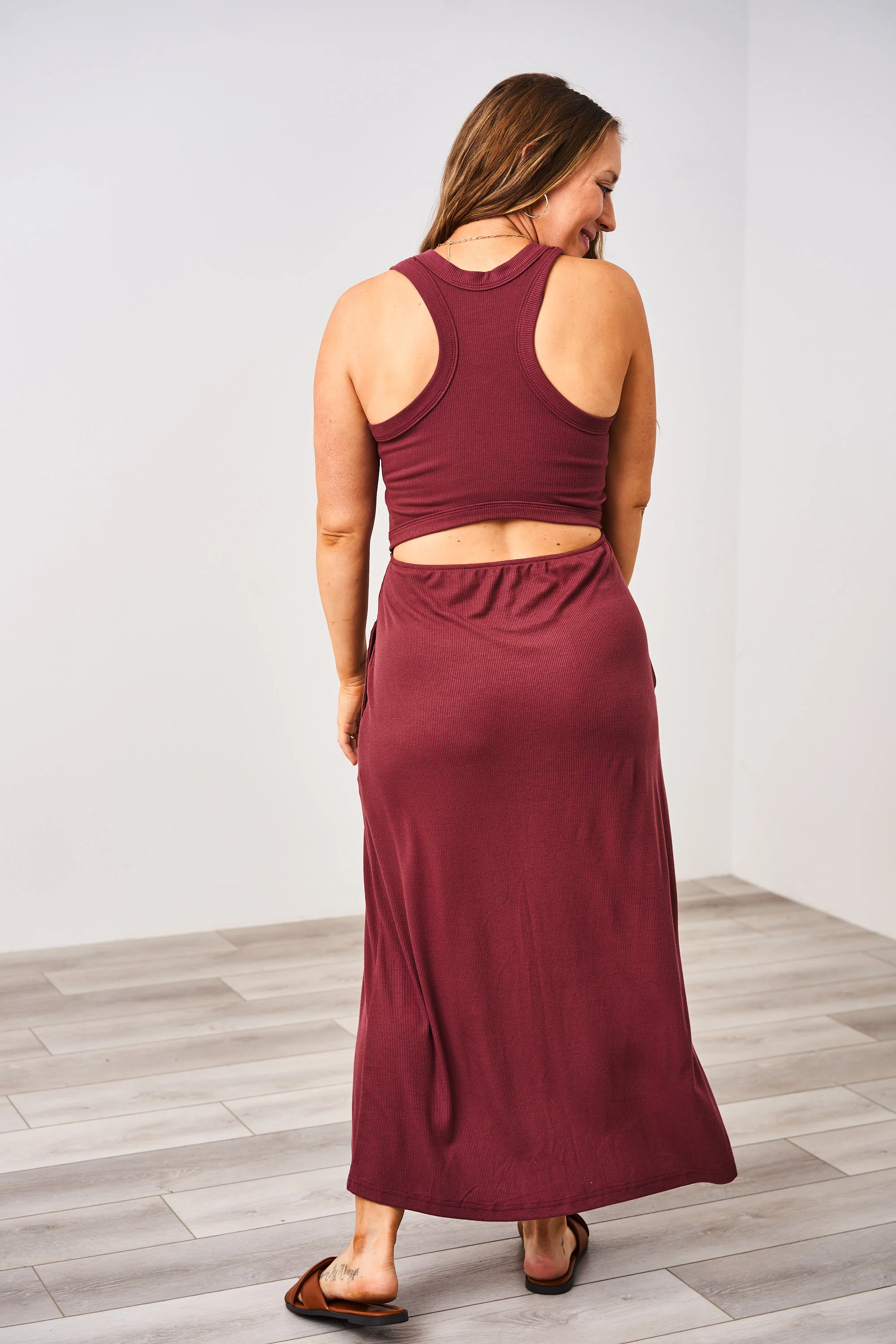 Latched Mama Ribbed Midi Nursing Slit Dress - Image 43