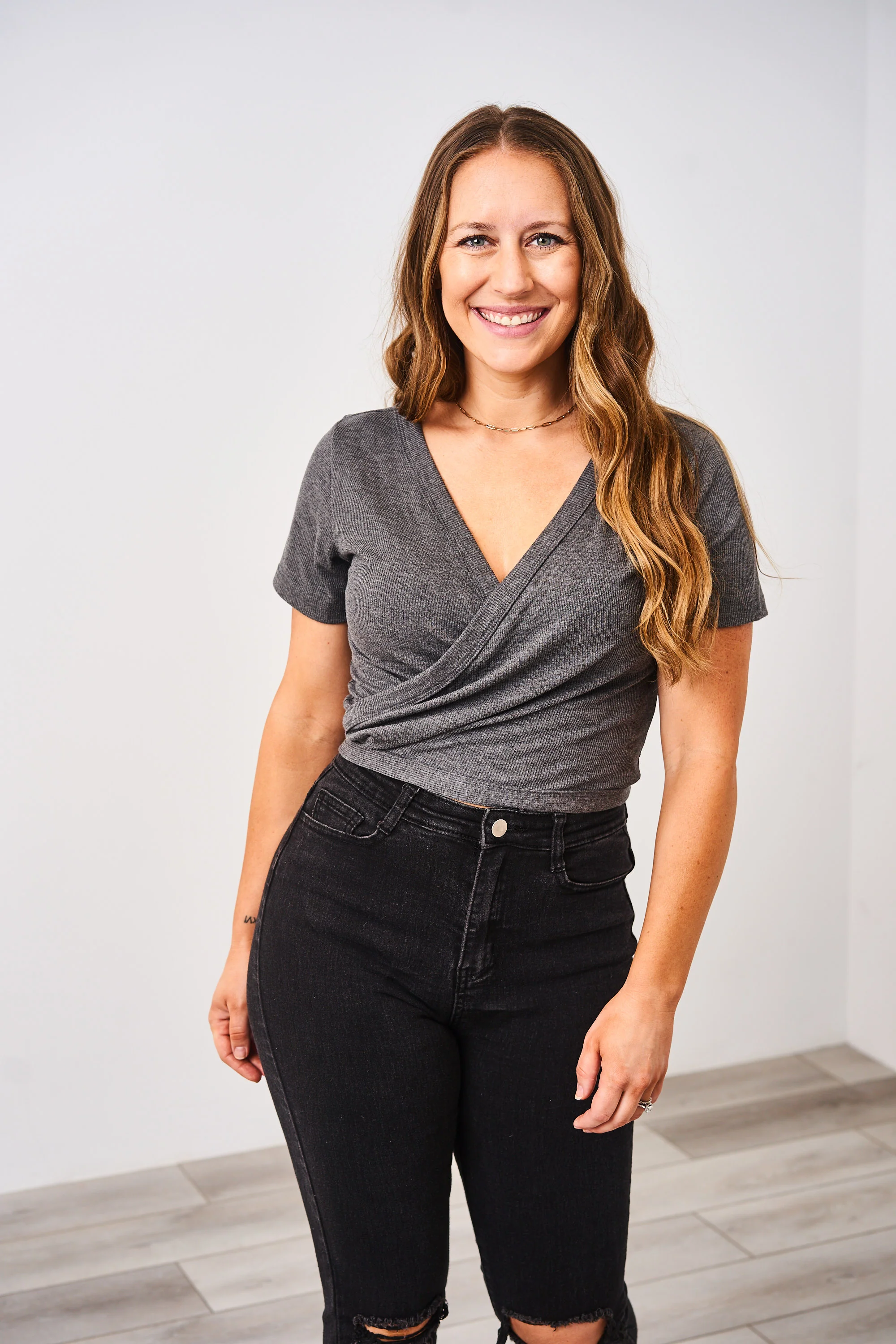 Latched Mama Ribbed Short Sleeve Nursing Wrap Top - Final Sale - Image 16