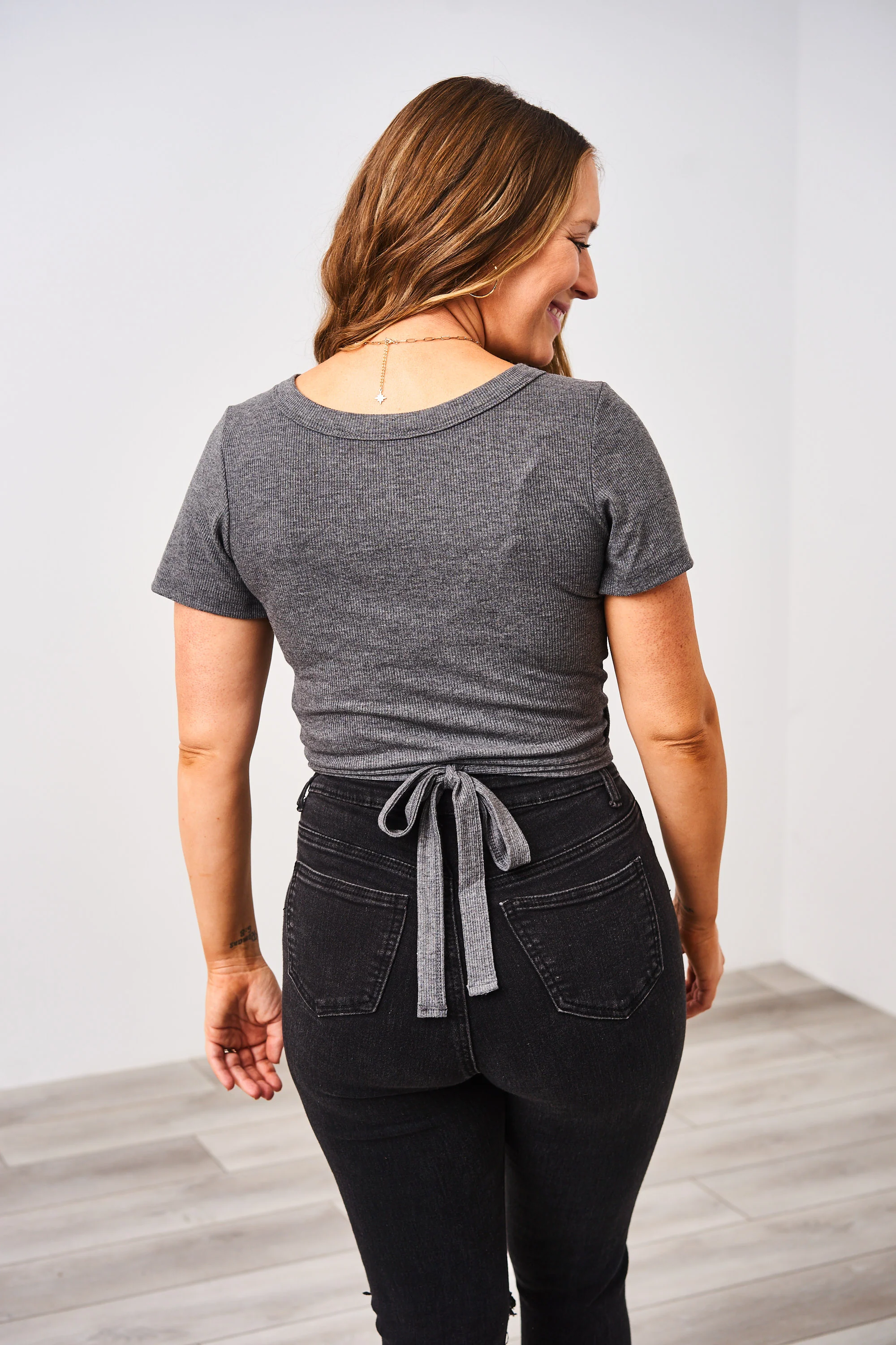 Latched Mama Ribbed Short Sleeve Nursing Wrap Top - Final Sale - Image 18