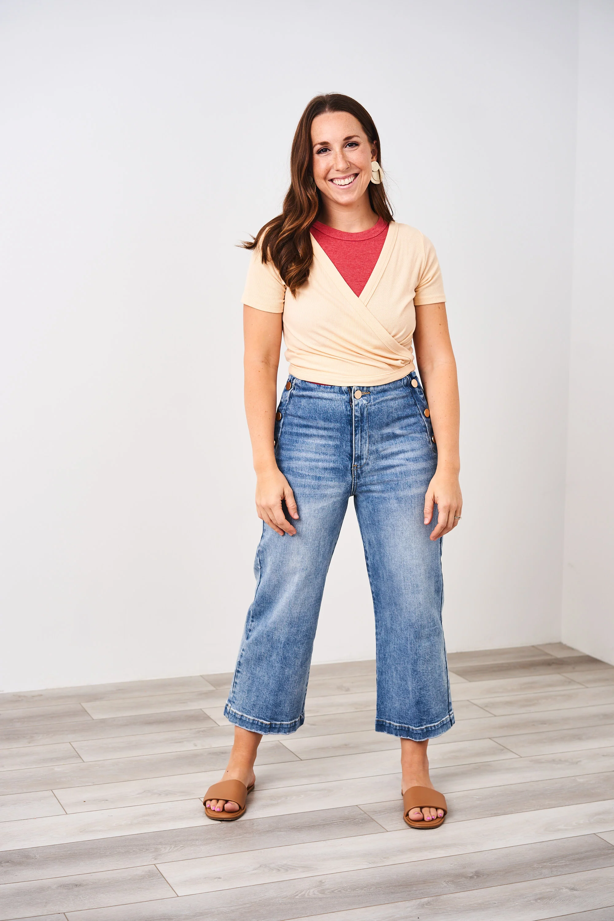 Latched Mama Ribbed Short Sleeve Nursing Wrap Top - Final Sale - Image 2