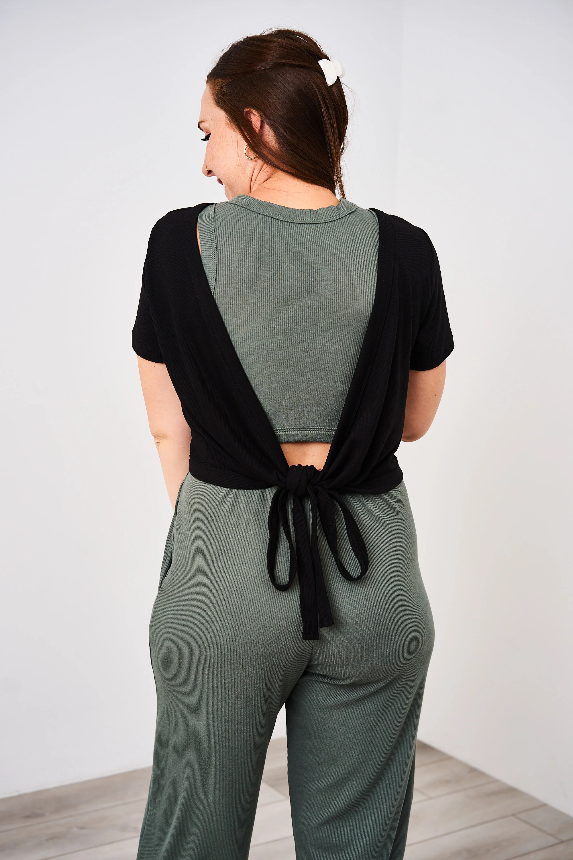 Latched Mama Ribbed Short Sleeve Nursing Wrap Top - Final Sale - Image 23