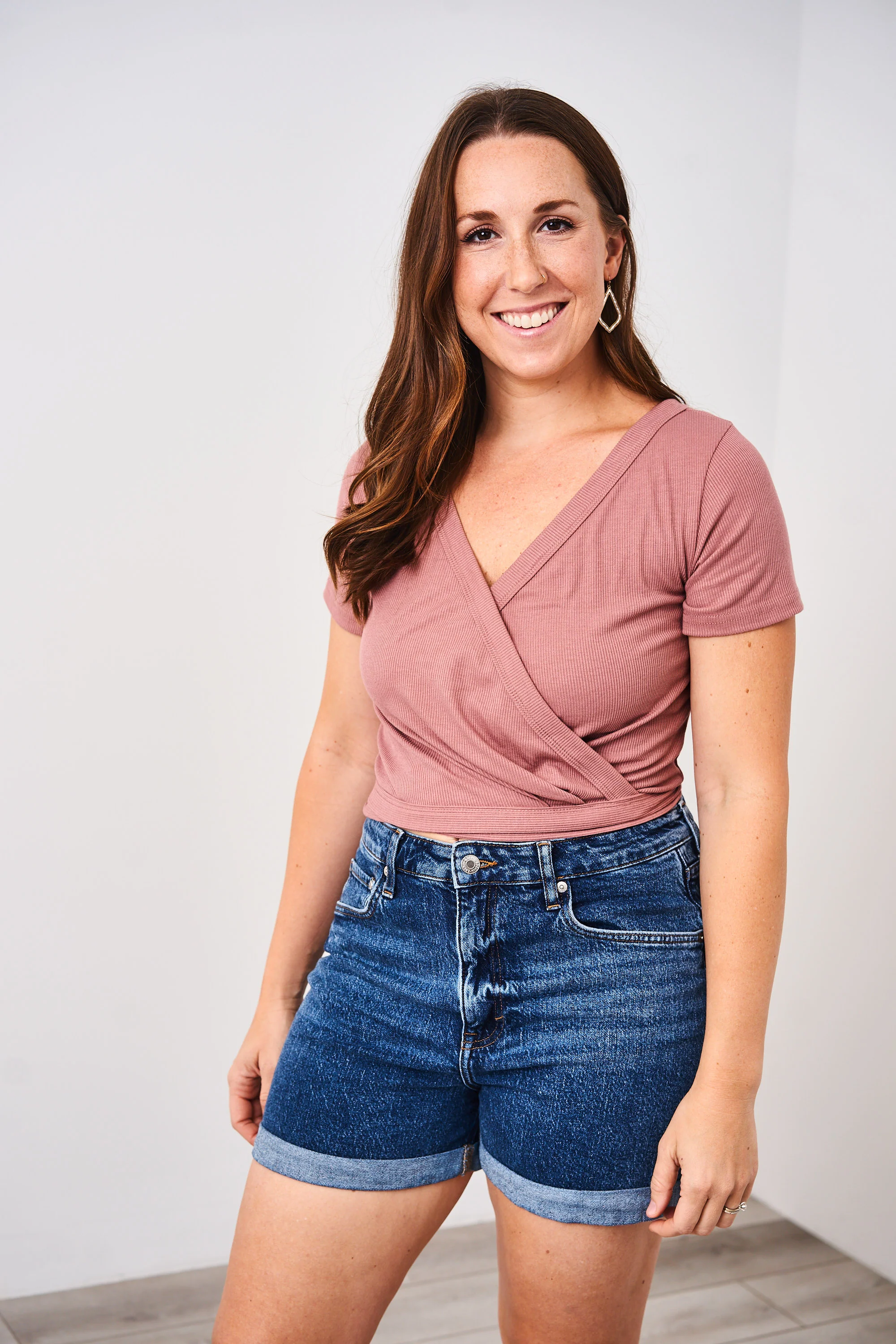 Latched Mama Ribbed Short Sleeve Nursing Wrap Top - Final Sale - Image 31