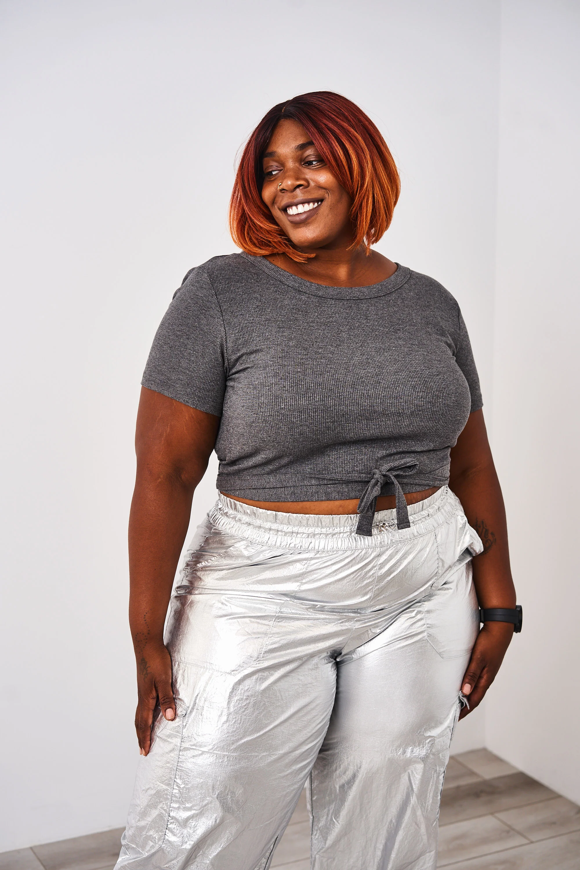 Latched Mama Ribbed Short Sleeve Nursing Wrap Top - Final Sale - Image 32