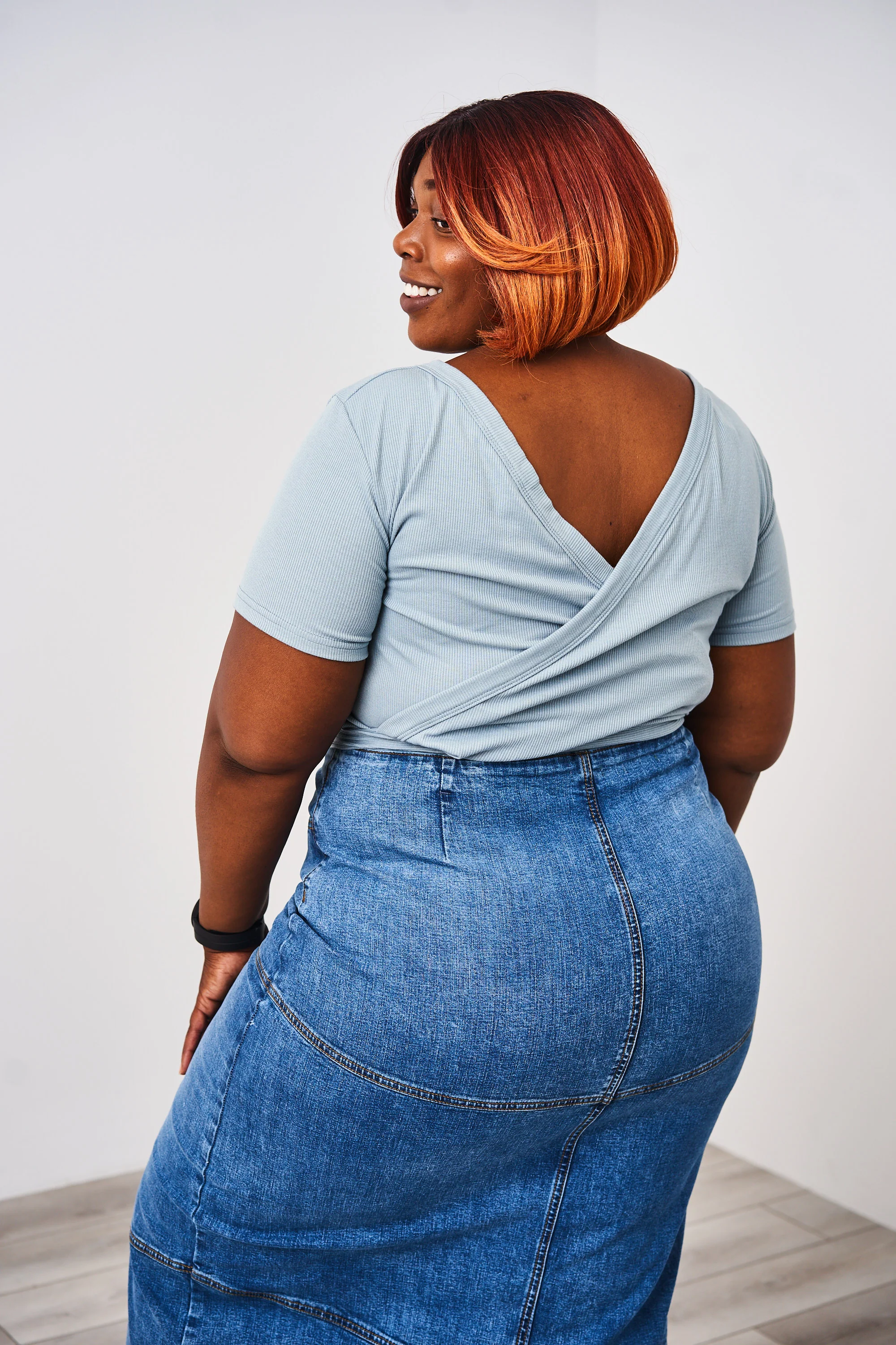 Latched Mama Ribbed Short Sleeve Nursing Wrap Top - Final Sale - Image 33