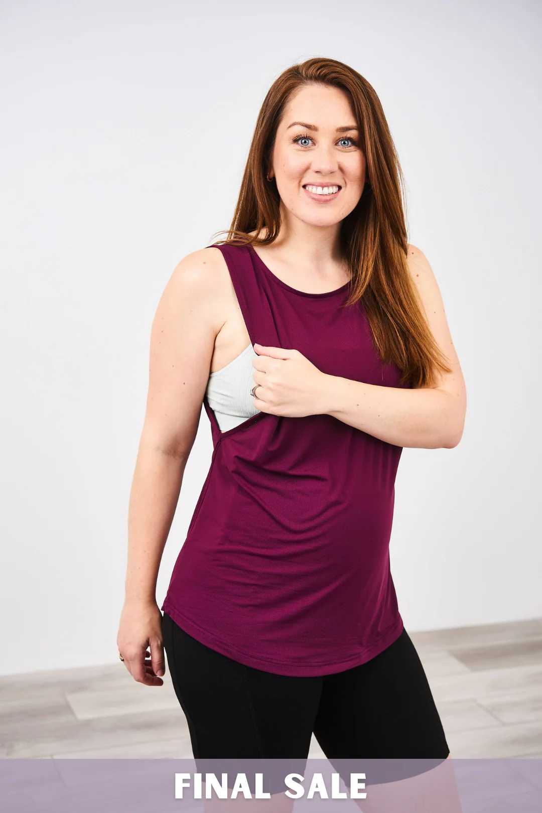 Latched Mama Side Access Mesh Nursing Tank - Final Sale - Image 6