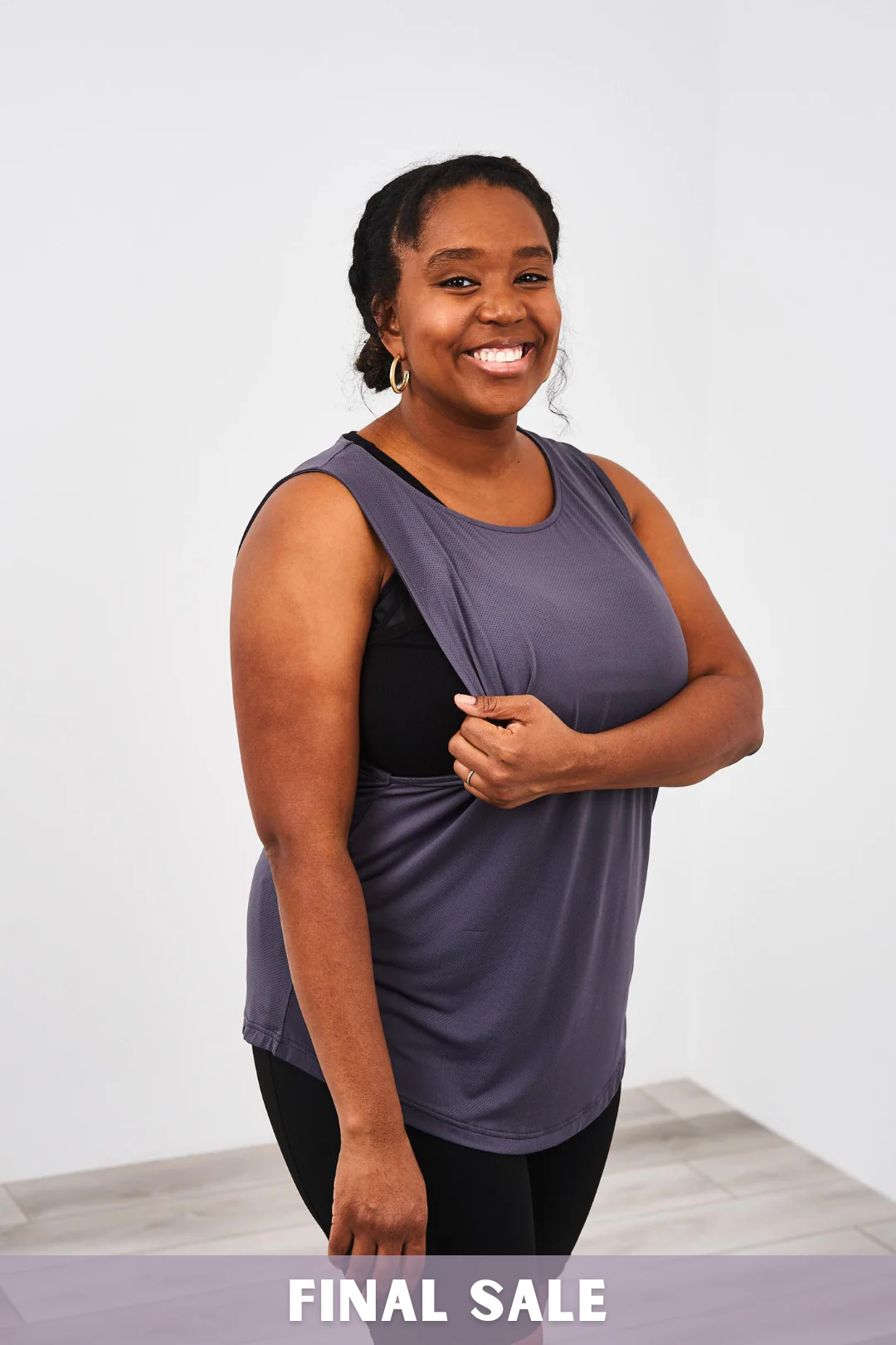 Latched Mama Side Access Mesh Nursing Tank - Final Sale - Image 9
