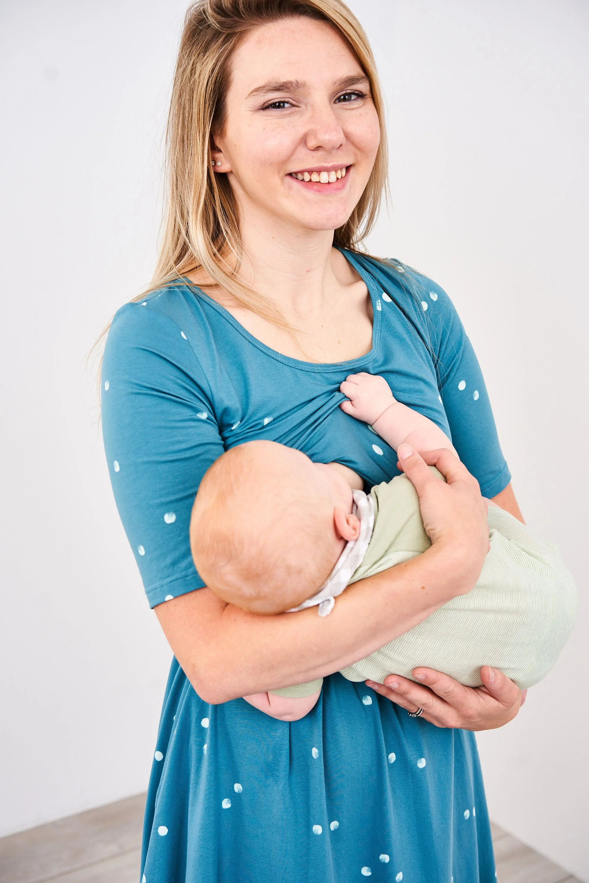 Latched Mama Simple Cotton Nursing Dress - Image 6