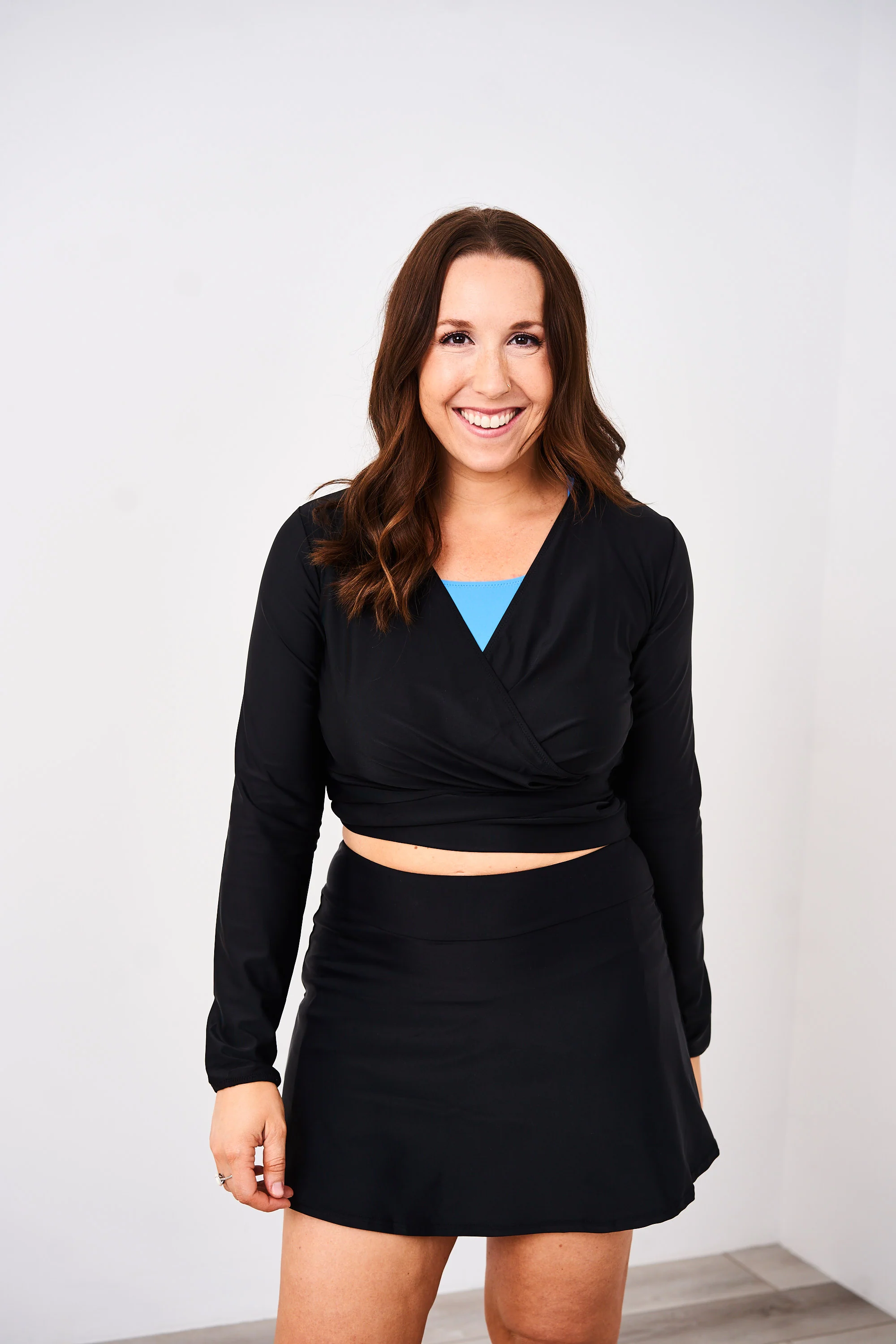Latched Mama Sporty Swim Skirt with Boy Shorts - Final Sale - Image 10