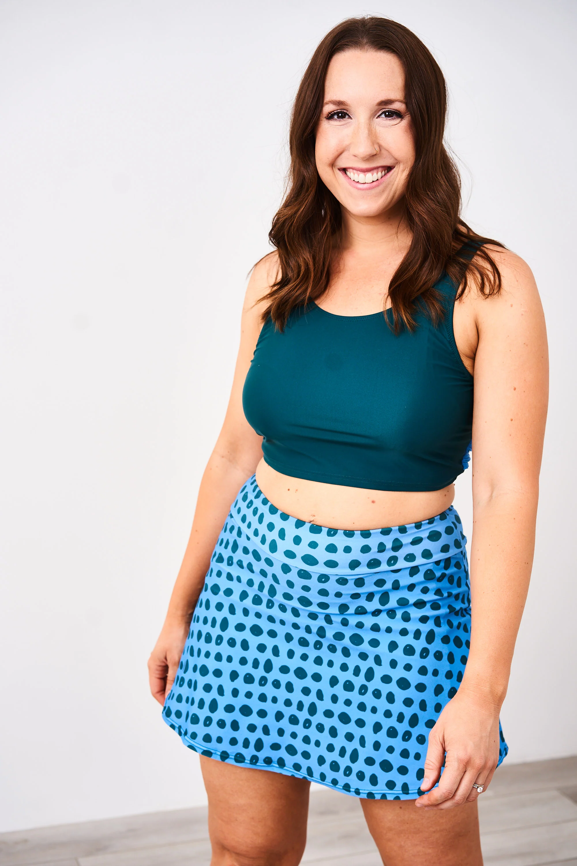 Latched Mama Sporty Swim Skirt with Boy Shorts - Final Sale - Image 3