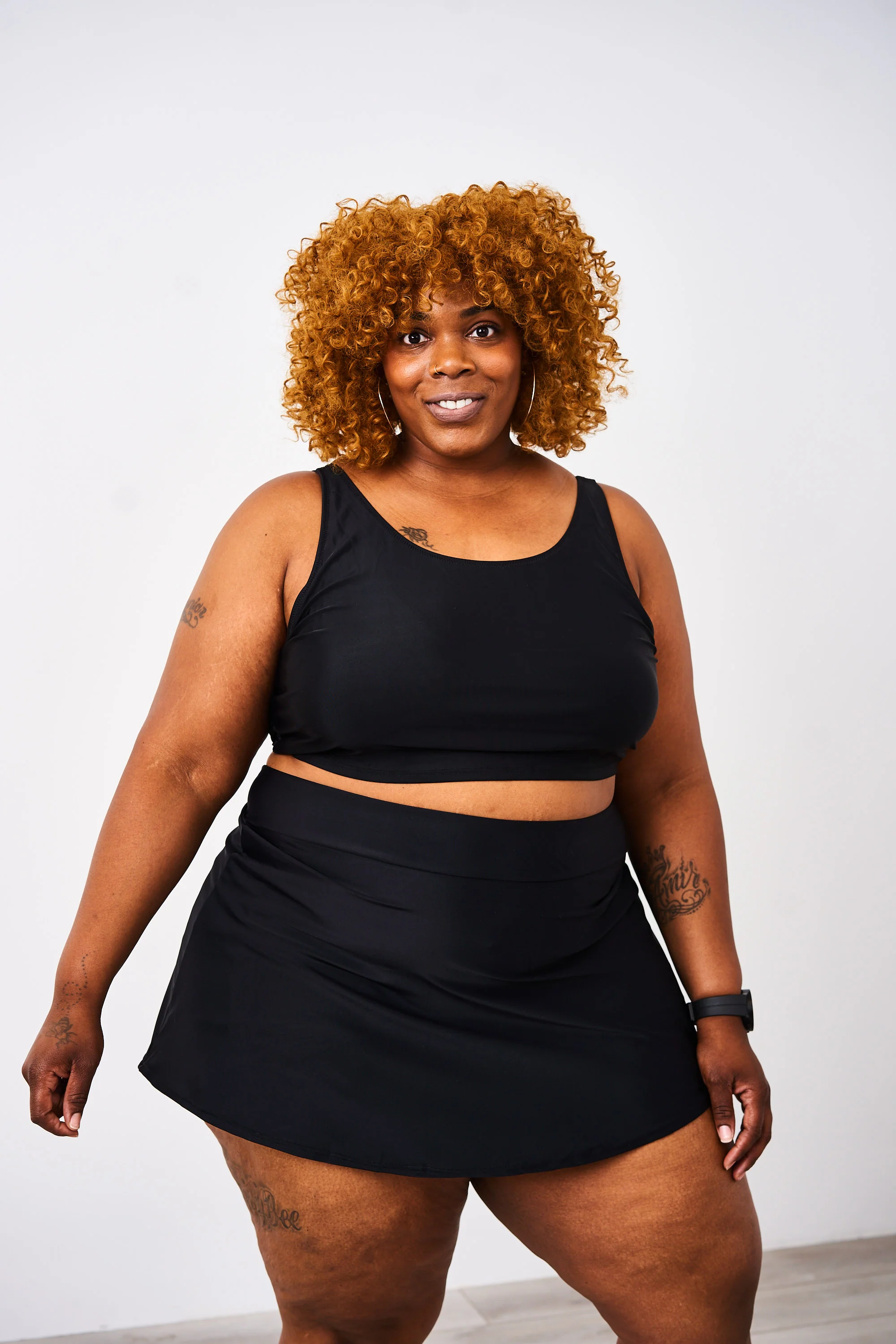 Latched Mama Sporty Swim Skirt with Boy Shorts - Final Sale - Image 9