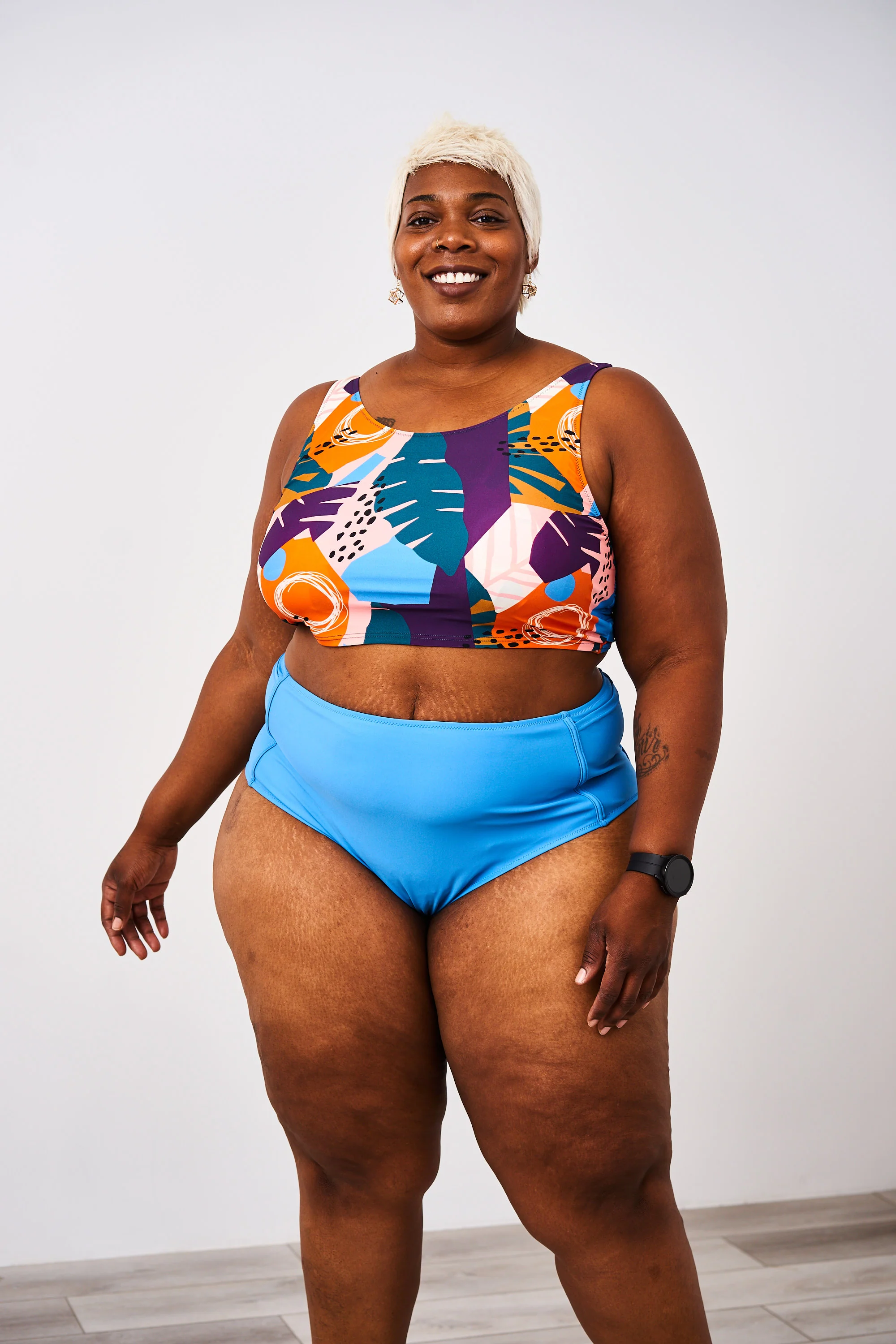 Latched Mama Tie Back Nursing Swim Top - Final Sale - Image 7