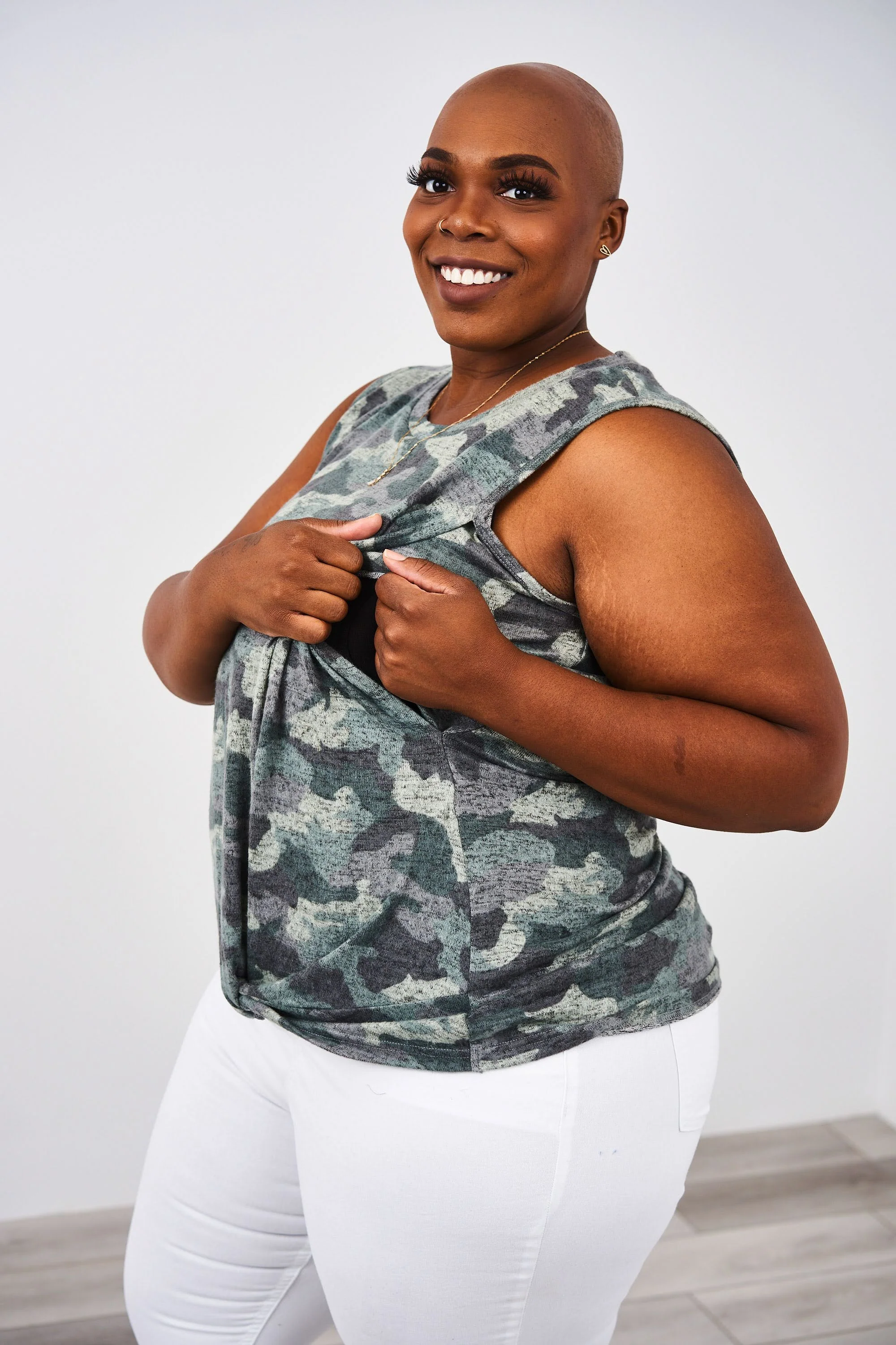 Latched Mama Twist Front Nursing Tank - Last Chance - Image 6