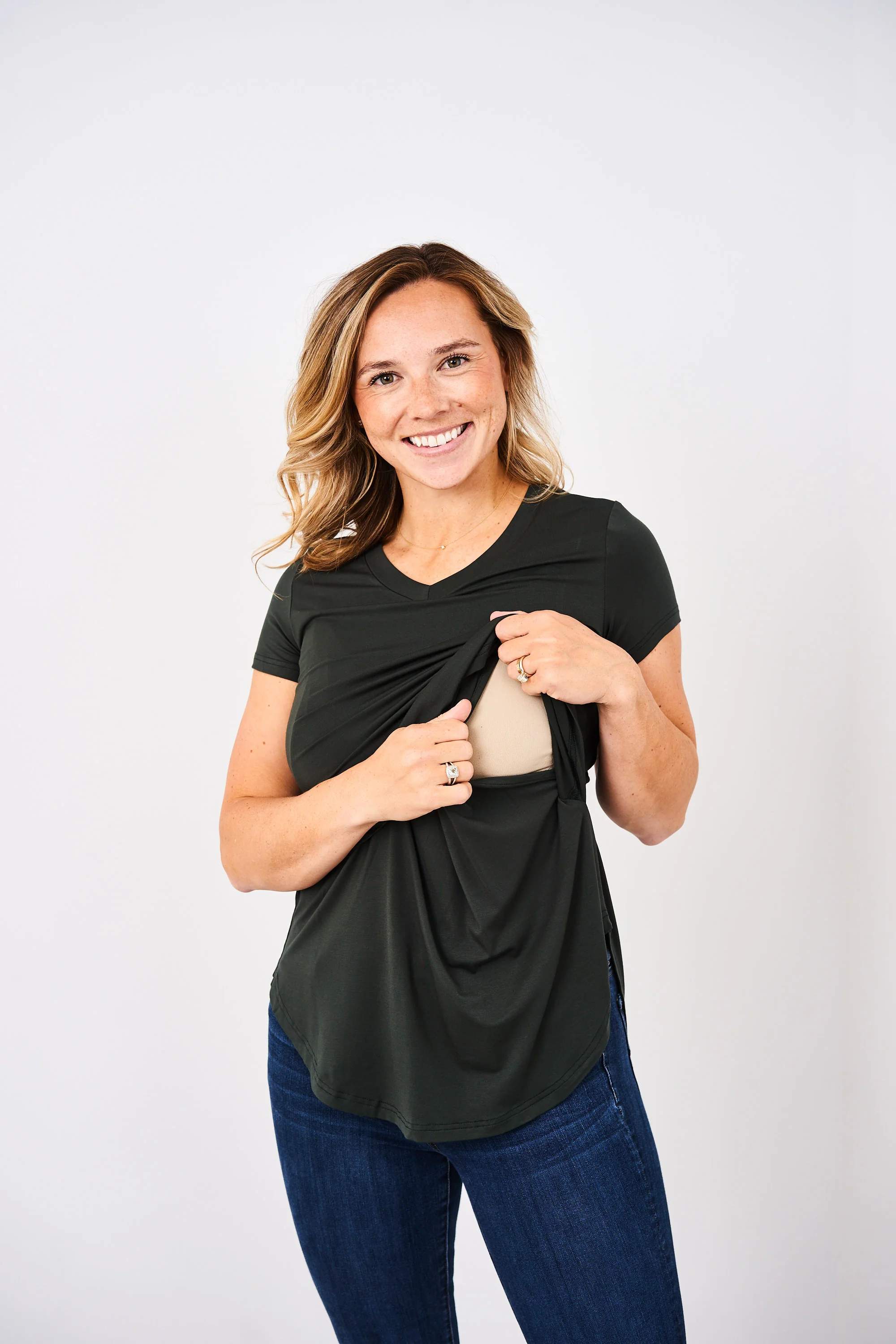 Latched Mama V-Neck Nursing Tee 2.0 - Final Sale - Image 4