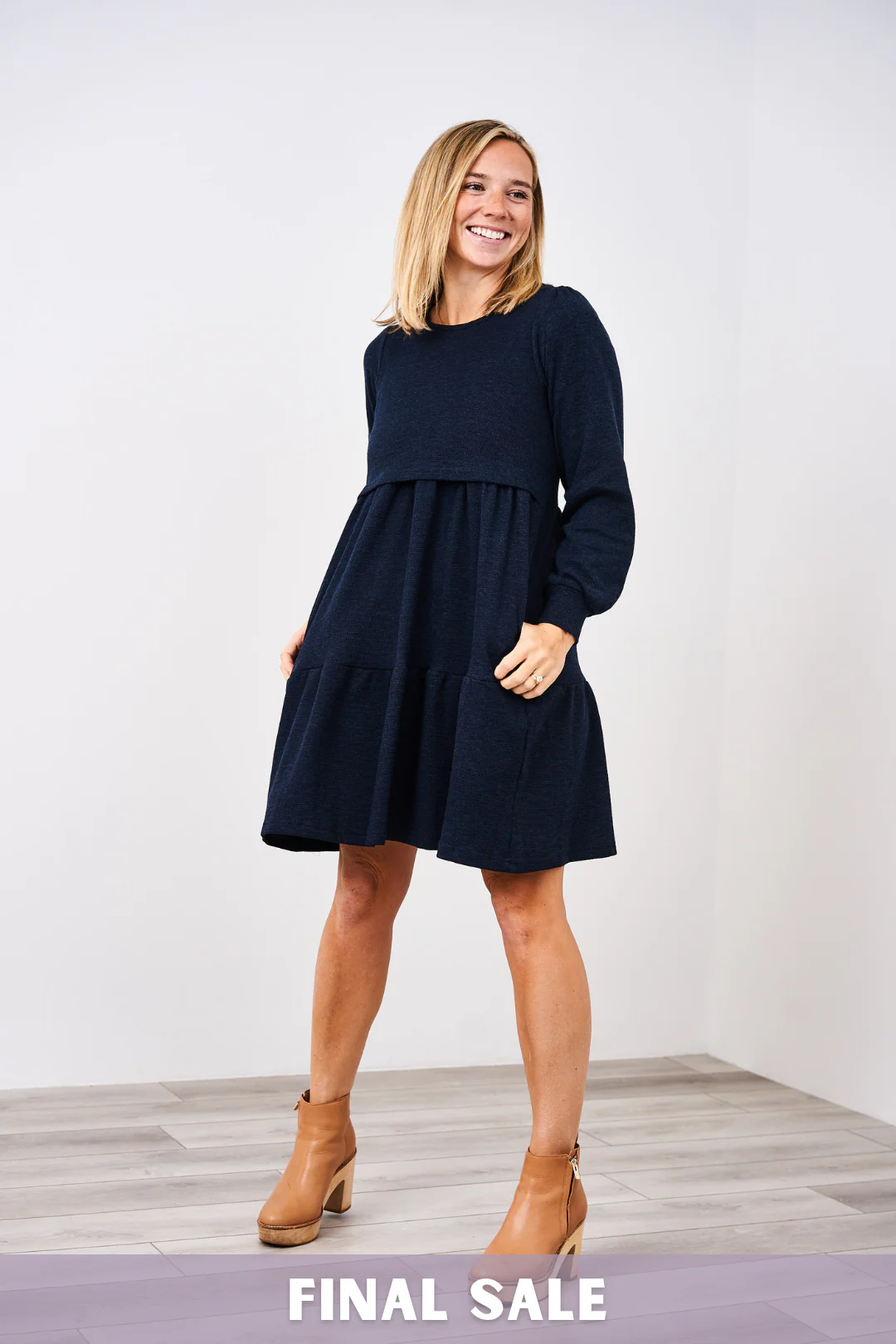 Latched Mama Waffle Knit Nursing Dress - Final Sale - Image 9